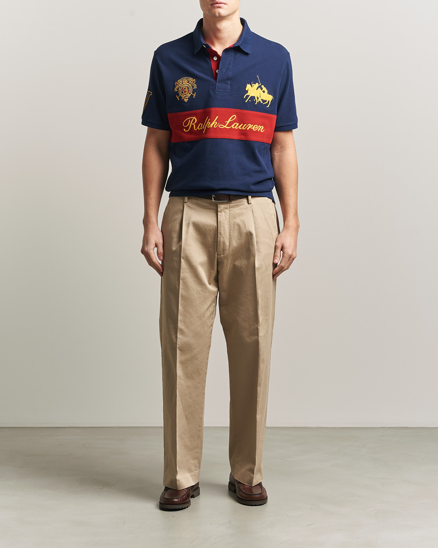 Heren | Polo's | Polo Ralph Lauren | Block Striped Polo Newport Navy
