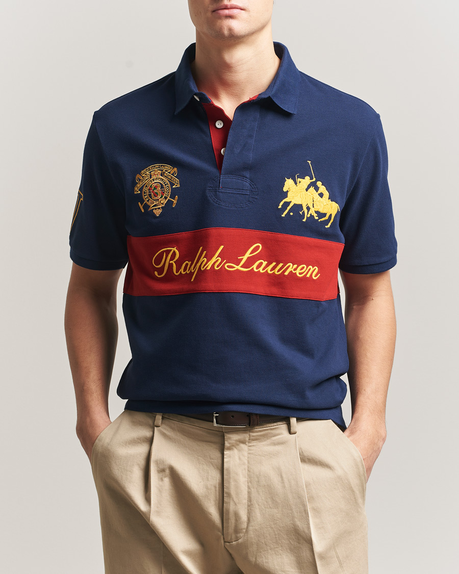 Heren | Polo's | Polo Ralph Lauren | Block Striped Polo Newport Navy