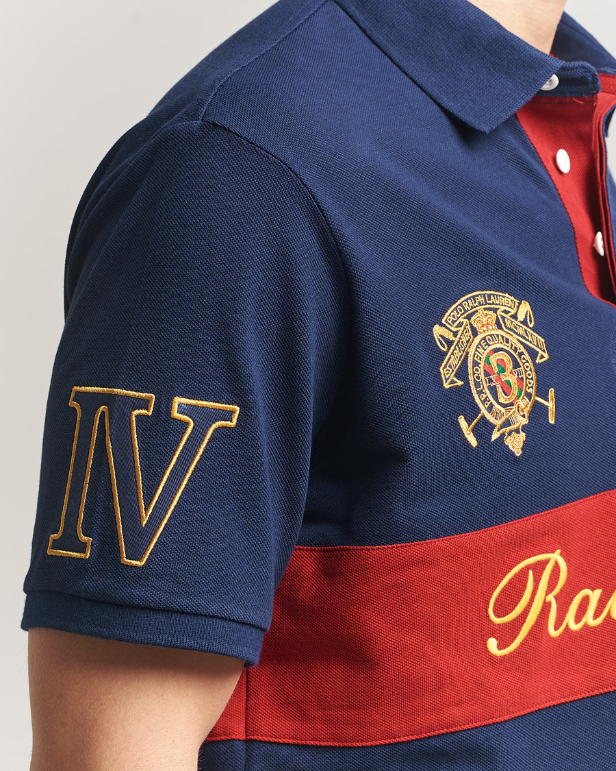 Heren | Polo's | Polo Ralph Lauren | Block Striped Polo Newport Navy