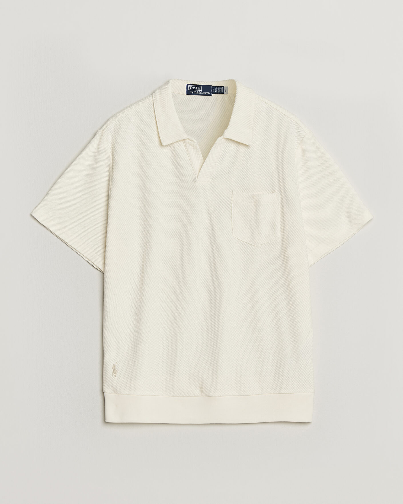 Heren | Polo's | Polo Ralph Lauren | Knitted Polo Pale Cream