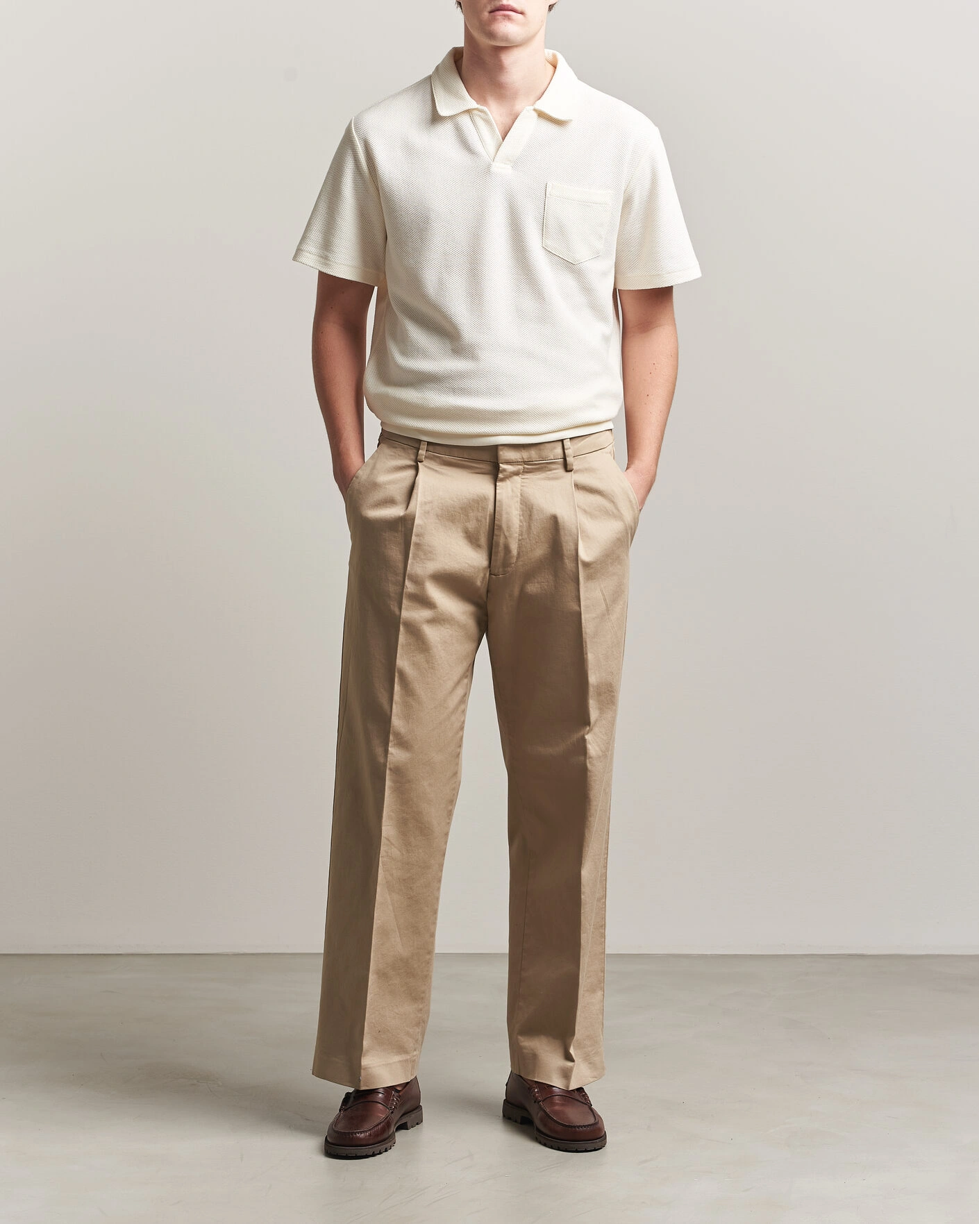 Heren | Polo's | Polo Ralph Lauren | Knitted Polo Pale Cream