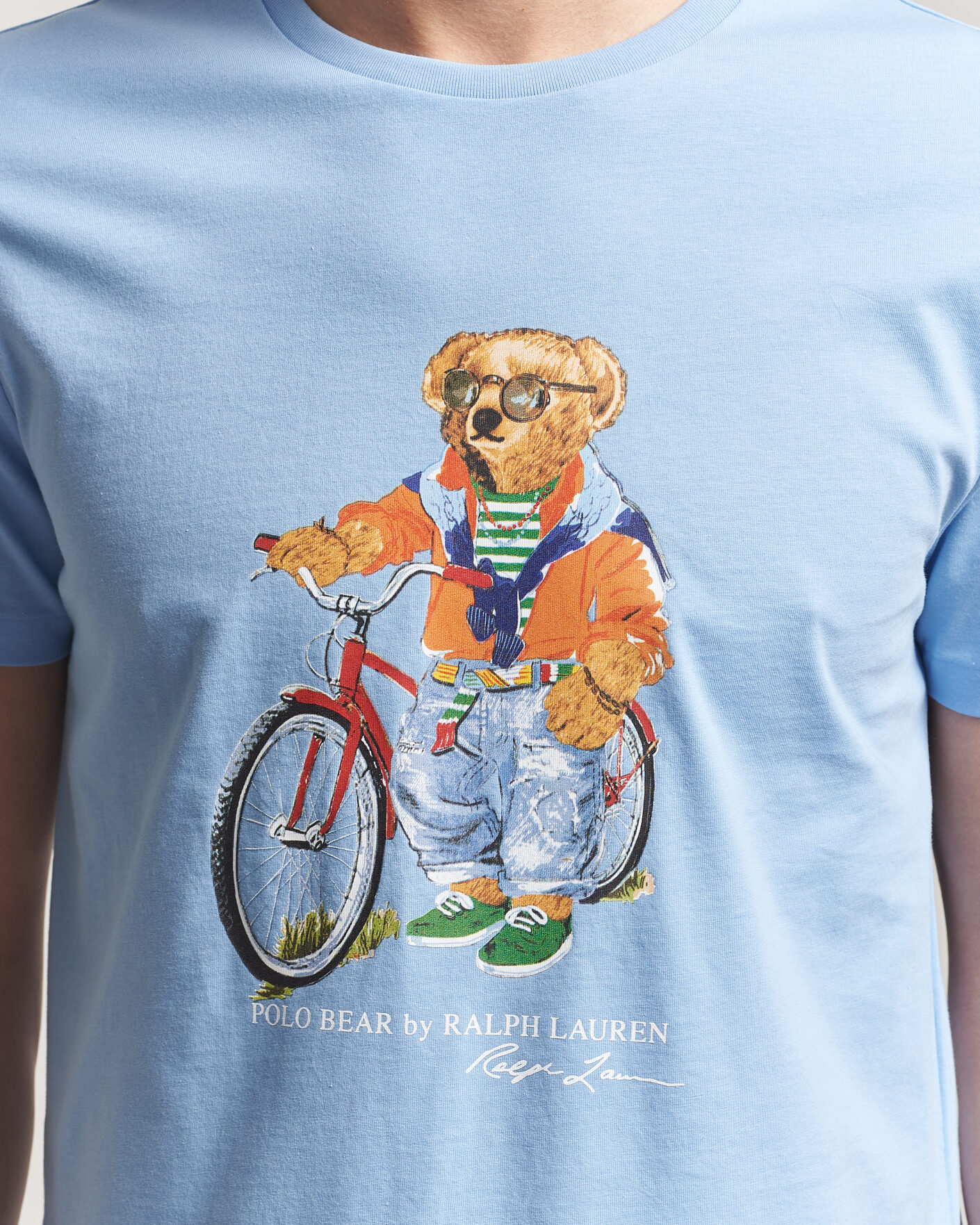Heren | T-shirts | Polo Ralph Lauren | Jersey Bear T-Shirt Austin Blue