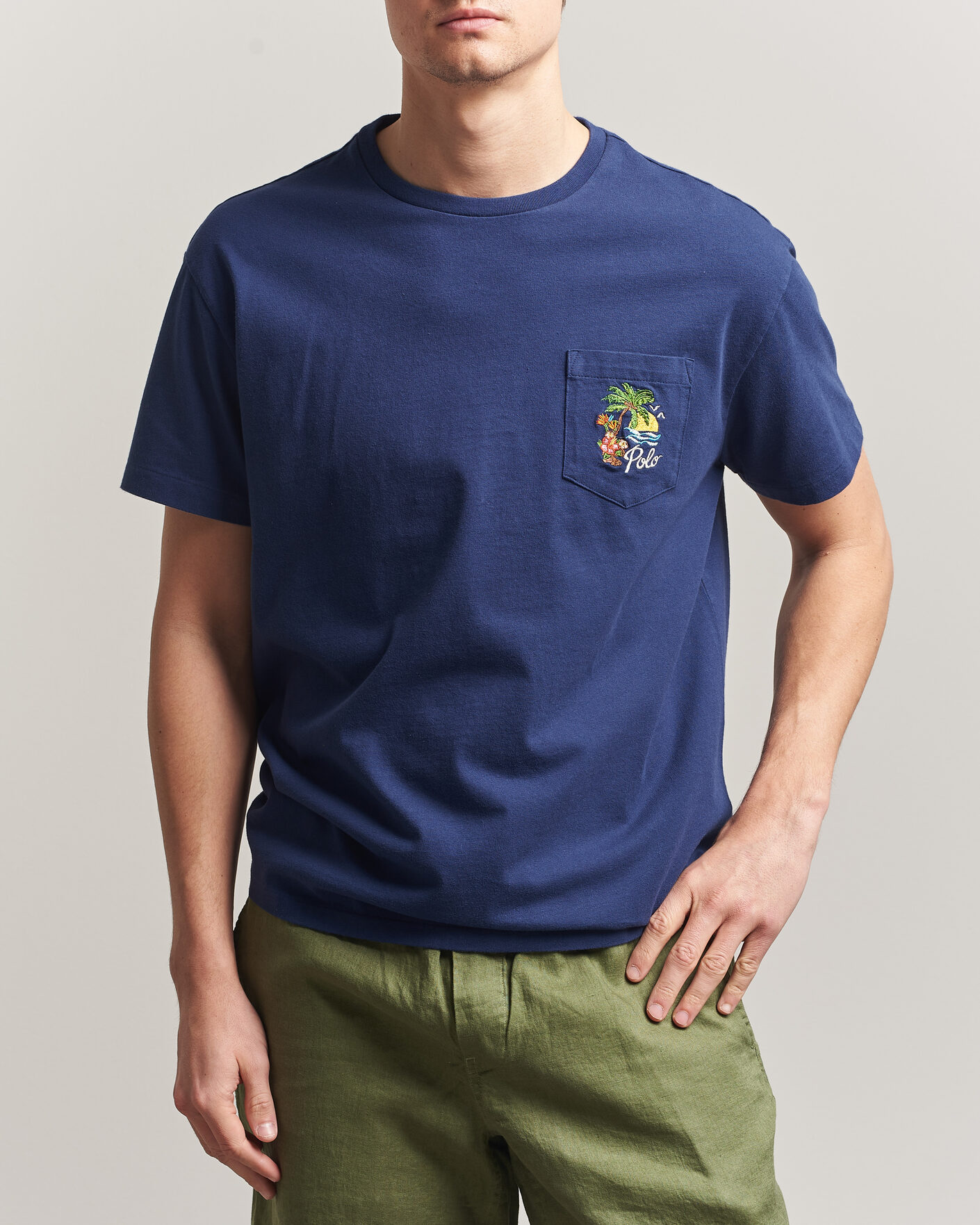 Heren | T-shirts | Polo Ralph Lauren | Jersey Printed T-Shirt Dark Cobalt
