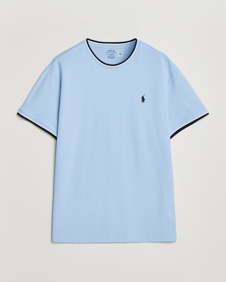 Heren | T-shirts | Polo Ralph Lauren | Mesh Polo T-Shirt Office Blue