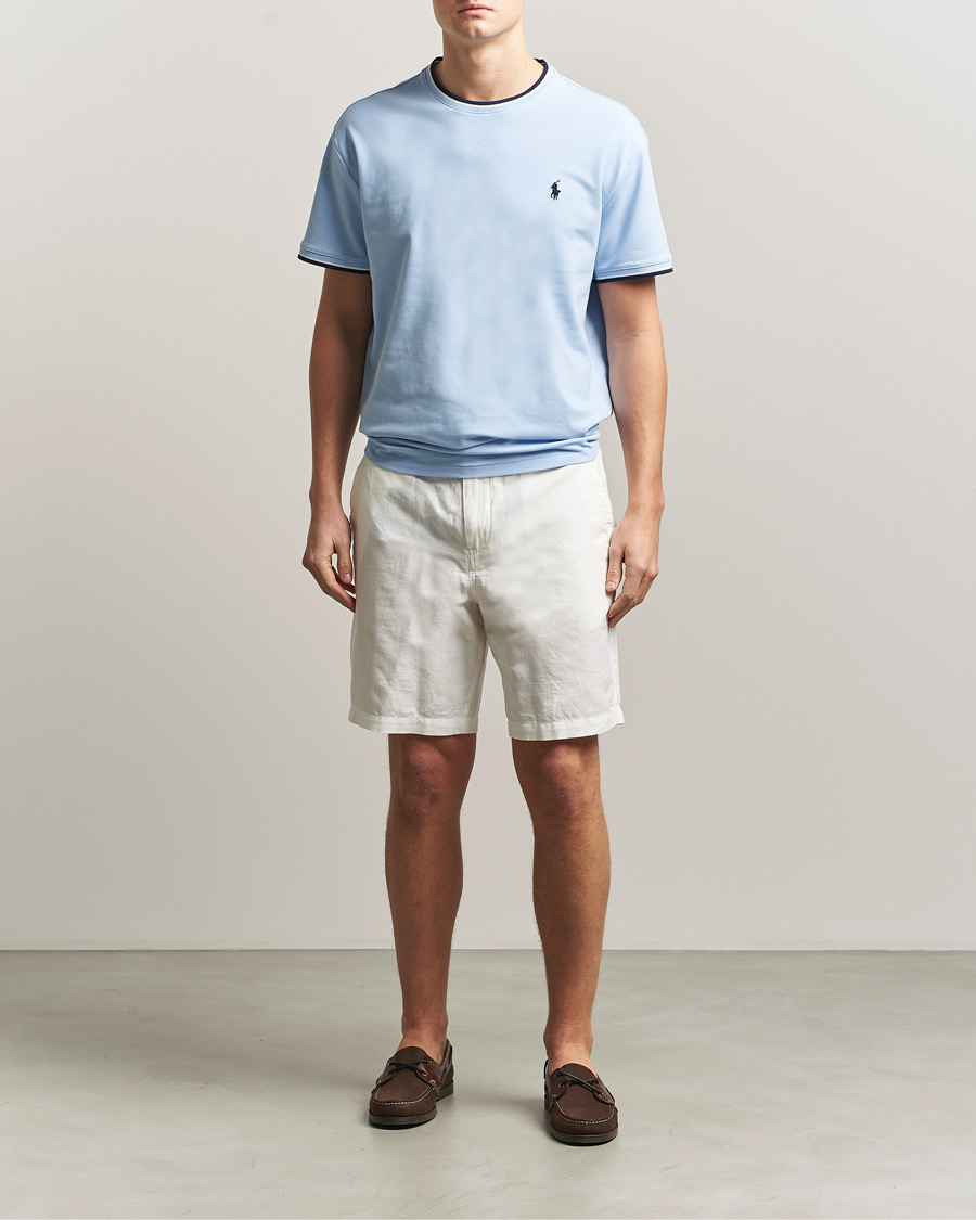 Heren | T-shirts | Polo Ralph Lauren | Mesh Polo T-Shirt Office Blue