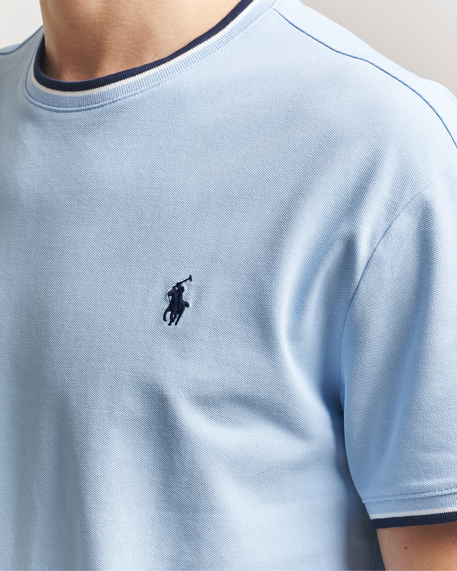 Heren | T-shirts | Polo Ralph Lauren | Mesh Polo T-Shirt Office Blue