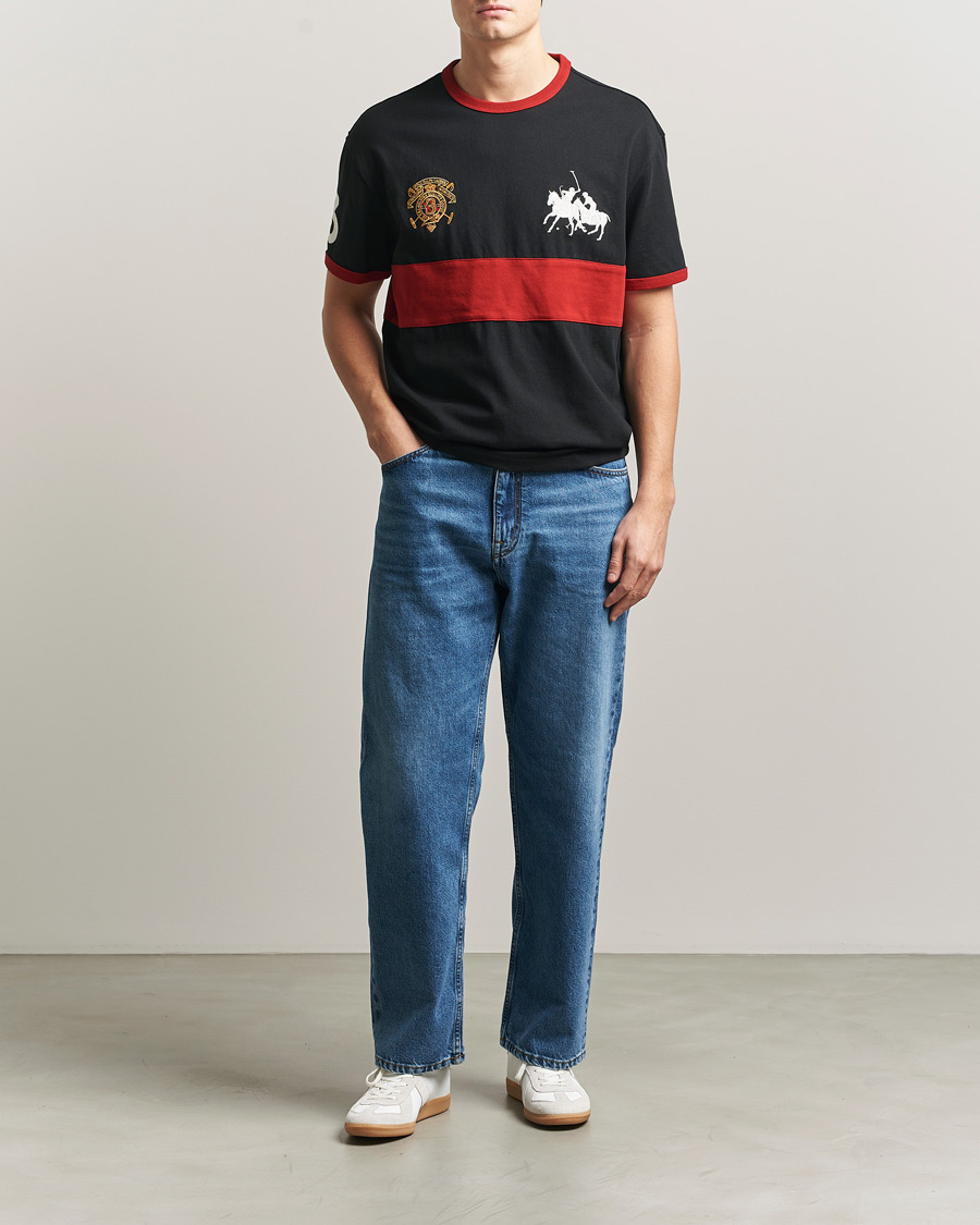 Heren | T-shirts | Polo Ralph Lauren | Jersey Logo T-Shirt Polo Black/Sweet Tomato