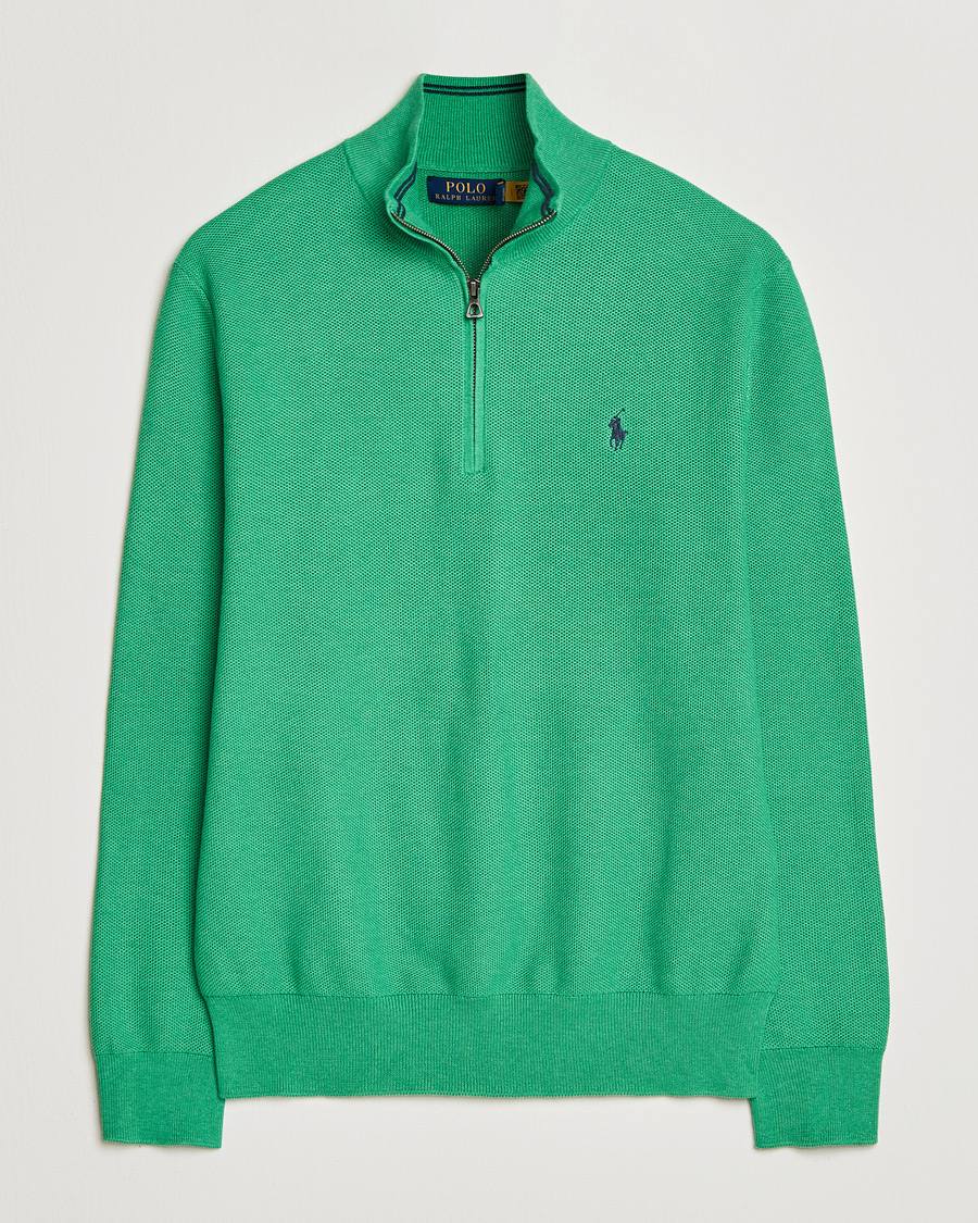 Heren | Truien | Polo Ralph Lauren | Textured Half Zip Palm Green Heather