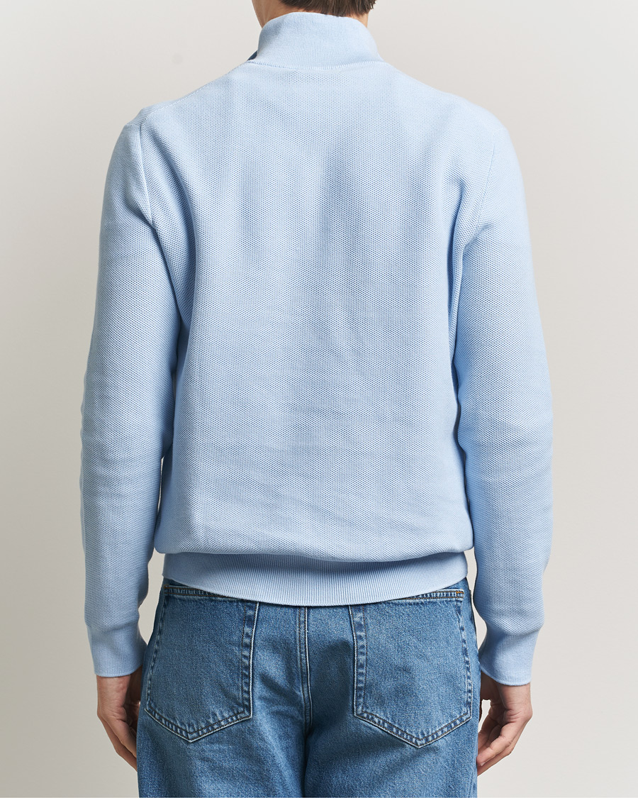 Heren | Truien | Polo Ralph Lauren | Textured Half Zip Office Blue