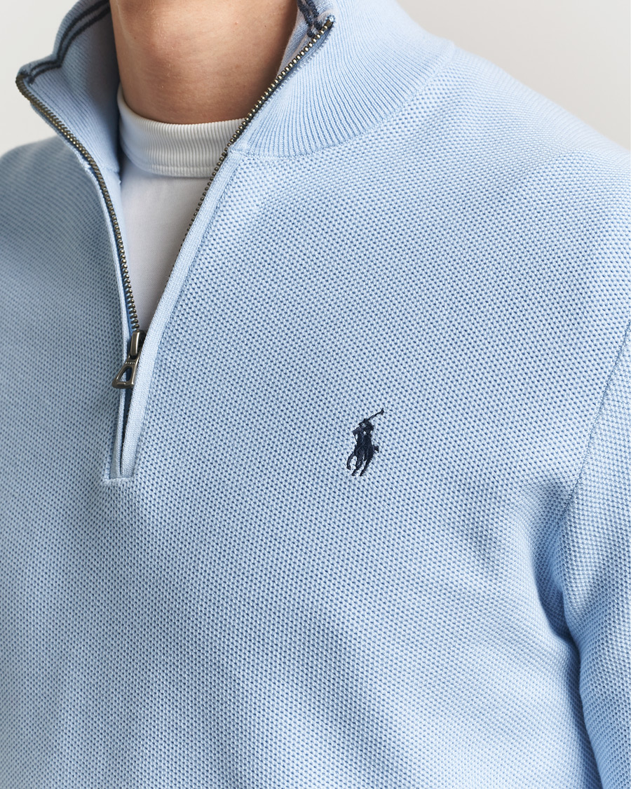 Heren | Truien | Polo Ralph Lauren | Textured Half Zip Office Blue