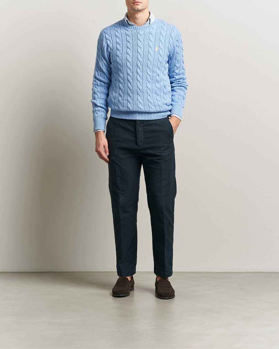 Heren | Truien | Polo Ralph Lauren | Cotton Cable Pullover Austin Blue