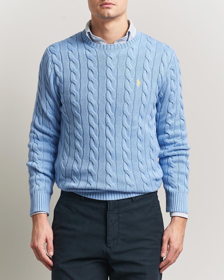 Heren | Truien | Polo Ralph Lauren | Cotton Cable Pullover Austin Blue
