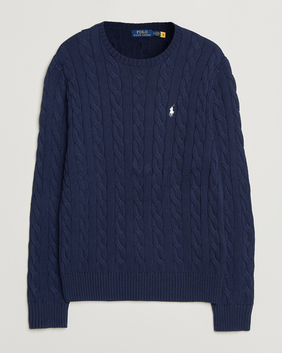 Heren | Truien | Polo Ralph Lauren | Cotton Cable Pullover Bright Navy