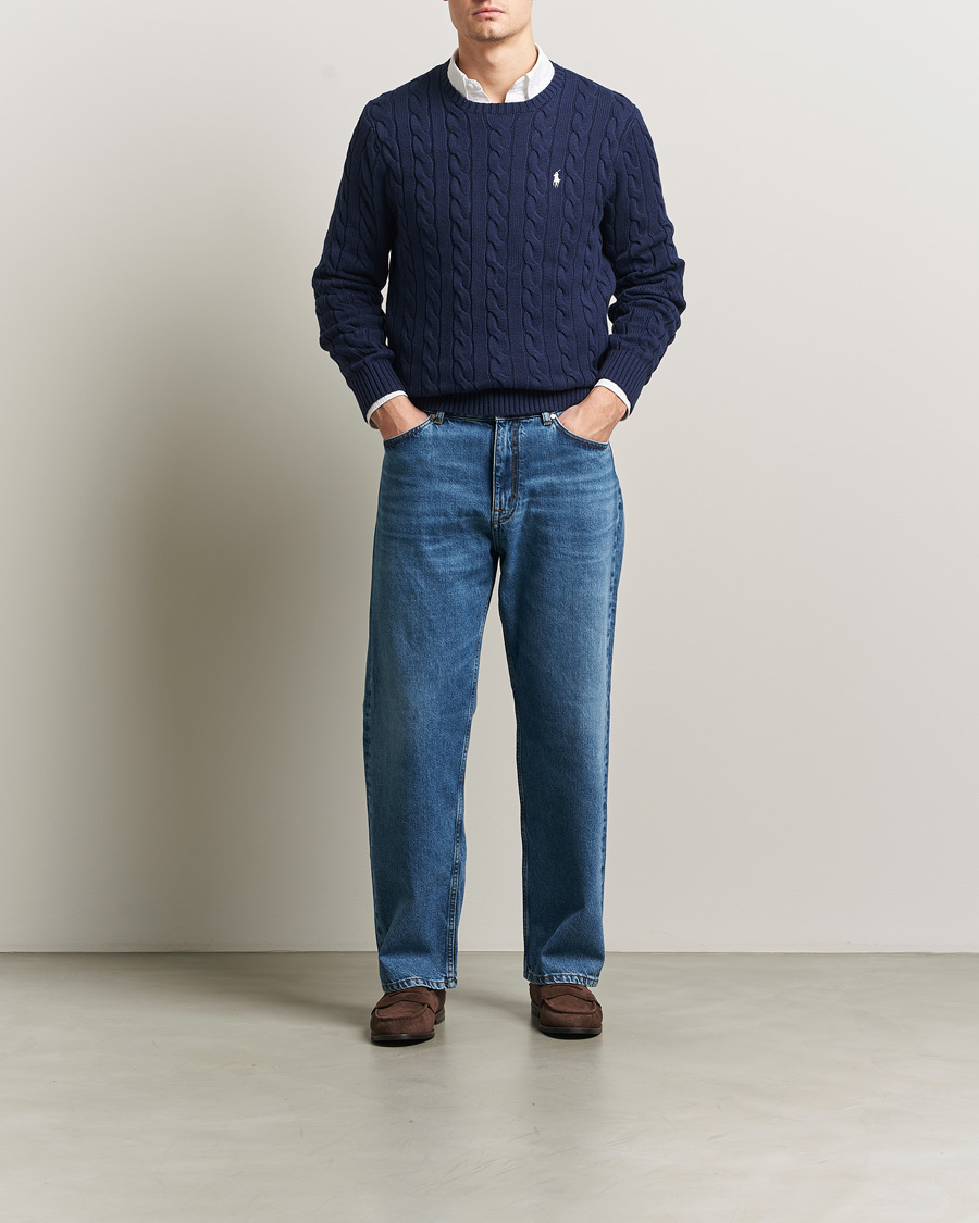 Heren | Truien | Polo Ralph Lauren | Cotton Cable Pullover Bright Navy