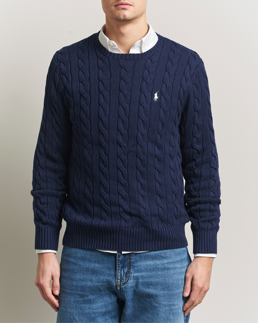 Heren | Truien | Polo Ralph Lauren | Cotton Cable Pullover Bright Navy
