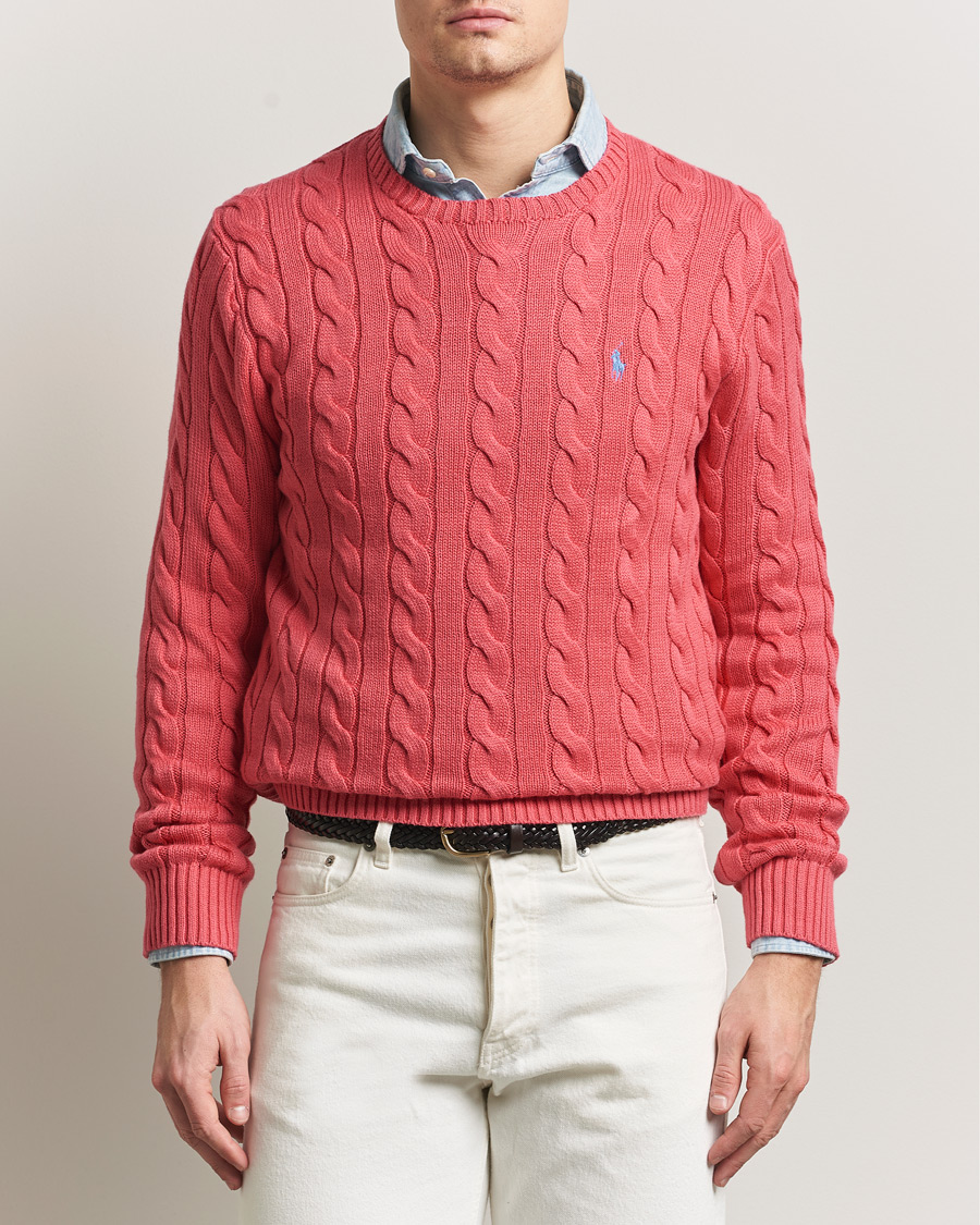 Heren | Truien | Polo Ralph Lauren | Cotton Cable Pullover Pale Red