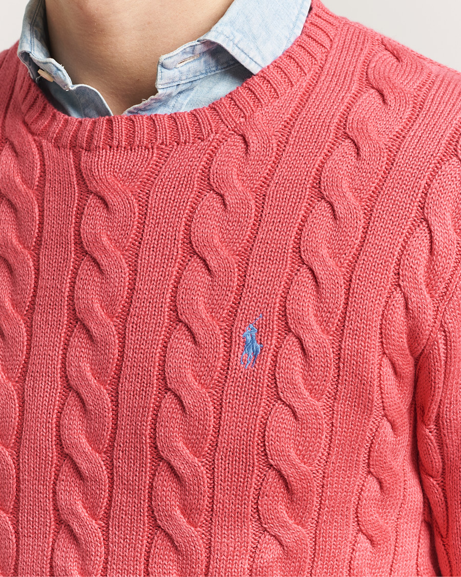 Heren | Truien | Polo Ralph Lauren | Cotton Cable Pullover Pale Red