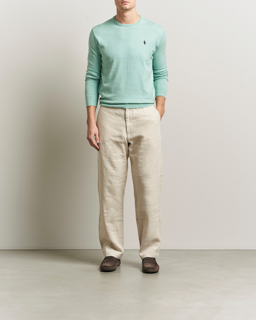 Heren | Truien | Polo Ralph Lauren | Cotton Crew Neck Sweater Green Heather