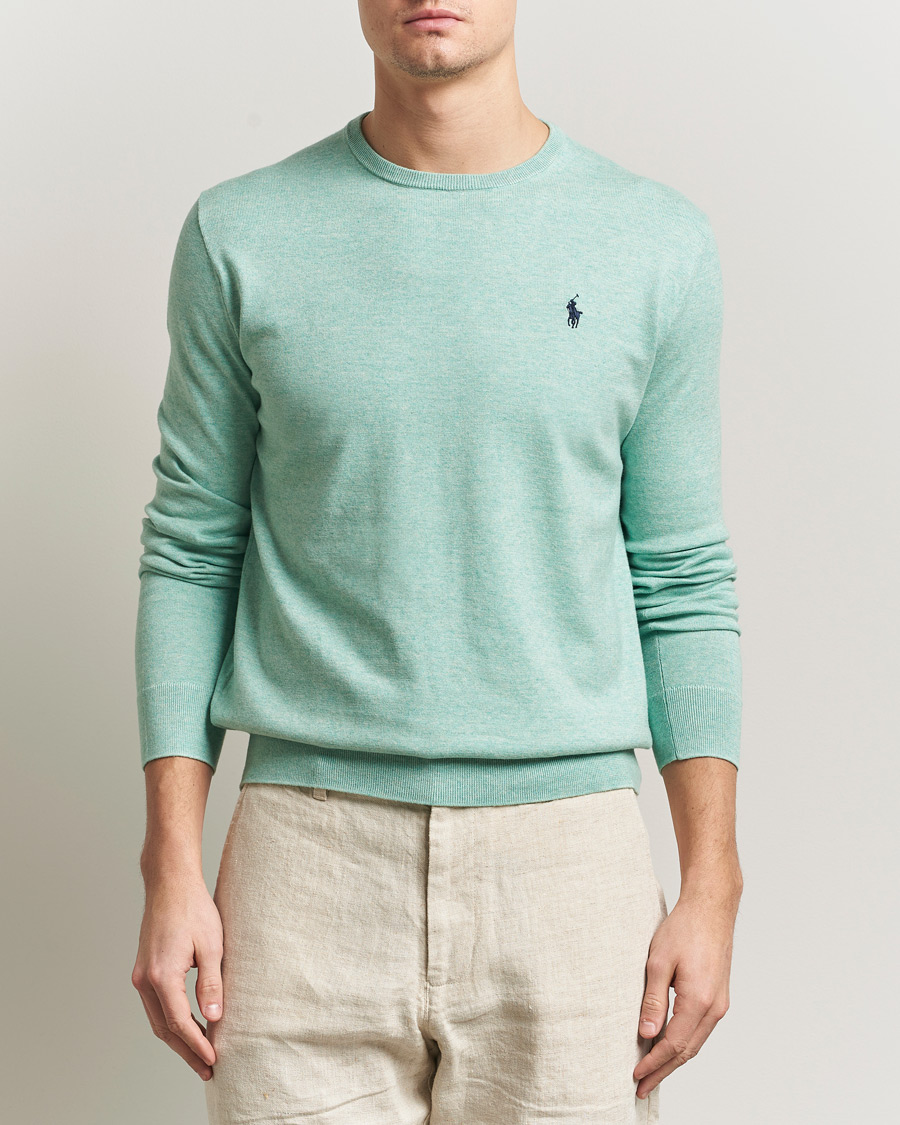 Heren | Truien | Polo Ralph Lauren | Cotton Crew Neck Sweater Green Heather