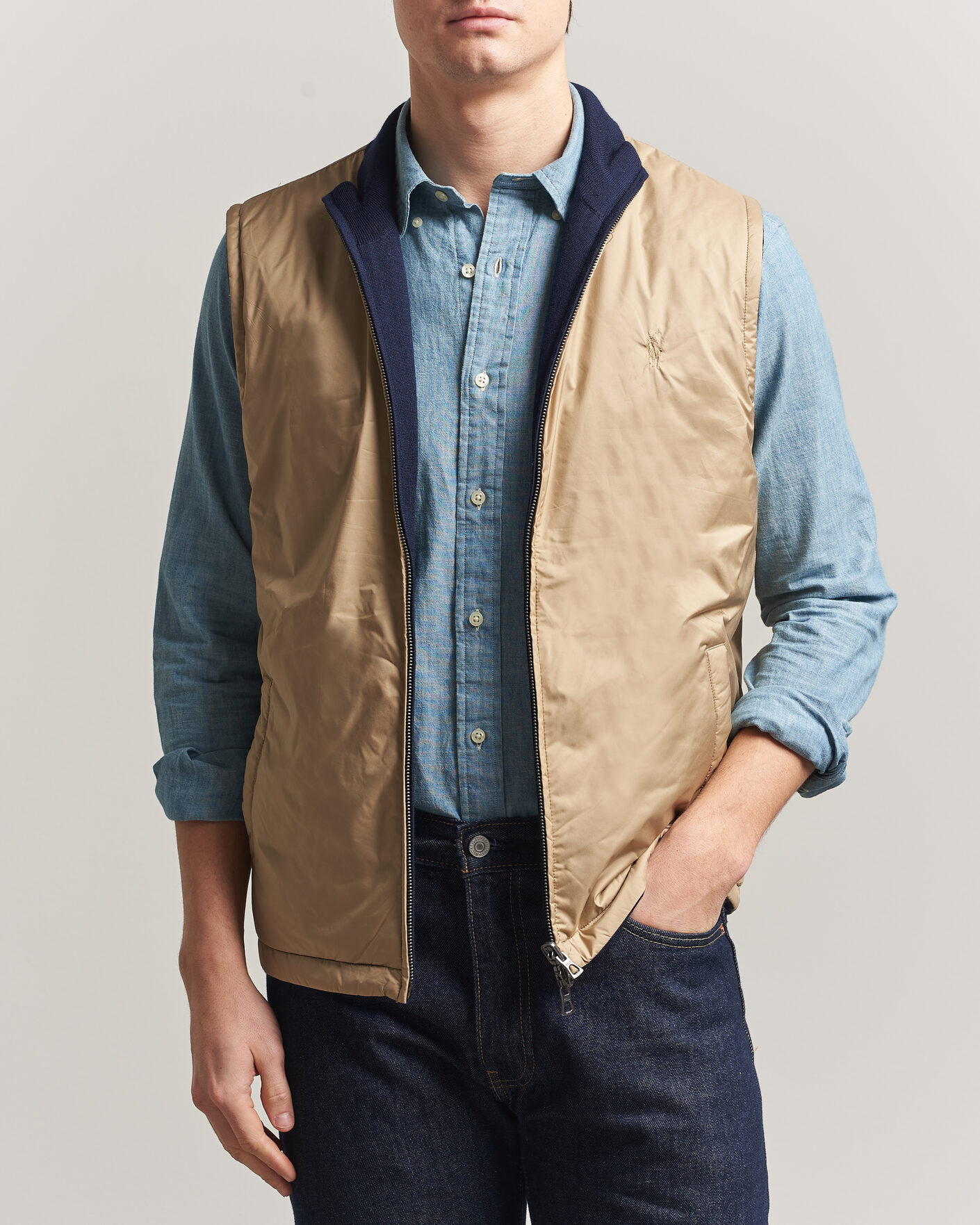 Heren | Truien | Polo Ralph Lauren | Wool Blend Vest Navy Combo