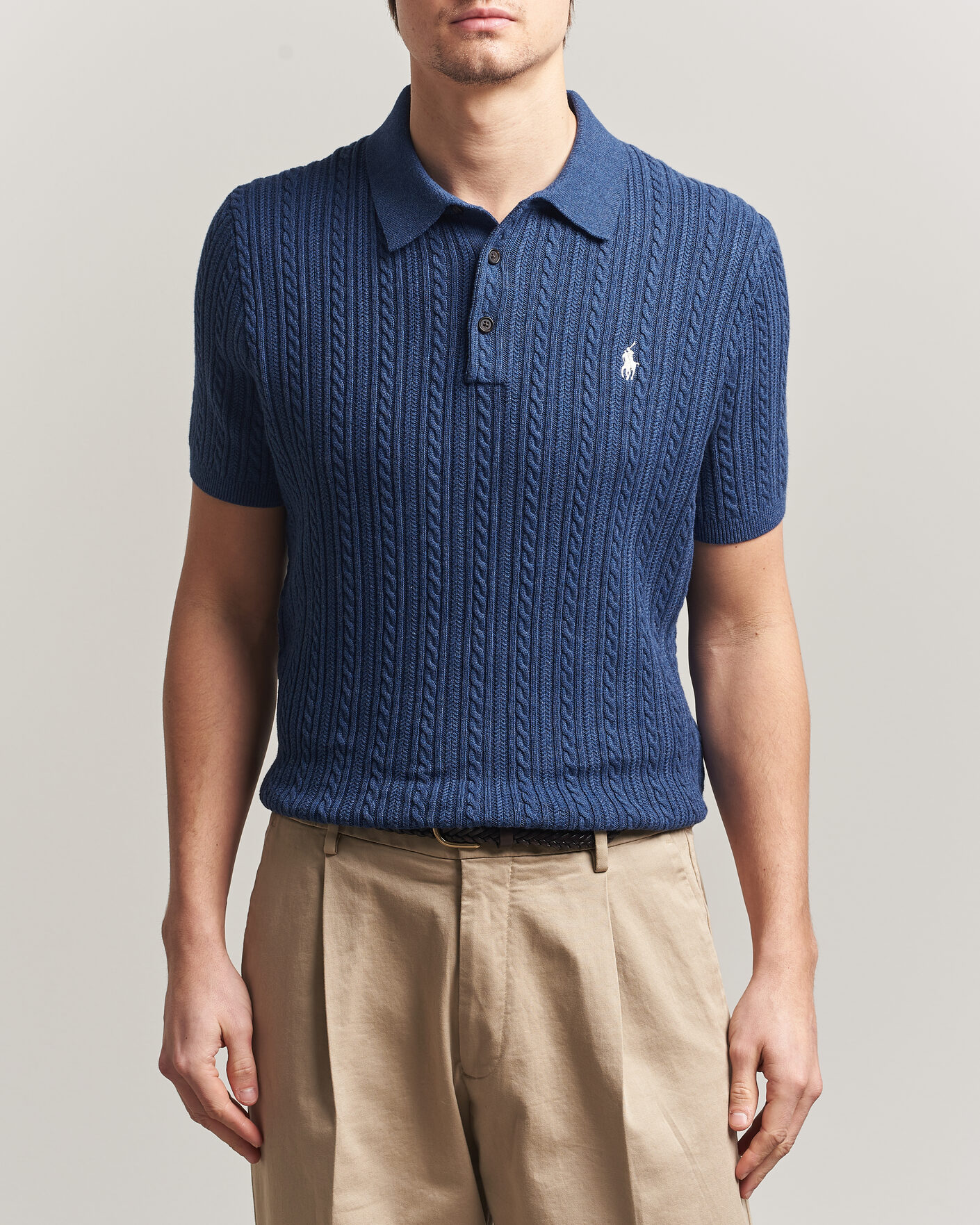 Heren | Polo's | Polo Ralph Lauren | Cotton Polo Rustic Navy Heather