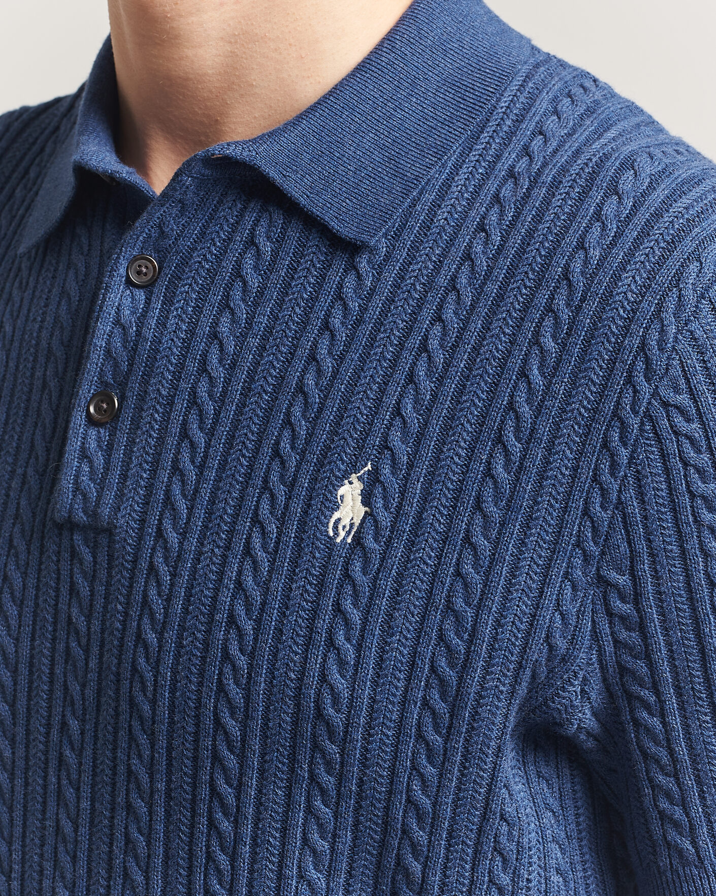 Heren | Polo's | Polo Ralph Lauren | Cotton Polo Rustic Navy Heather