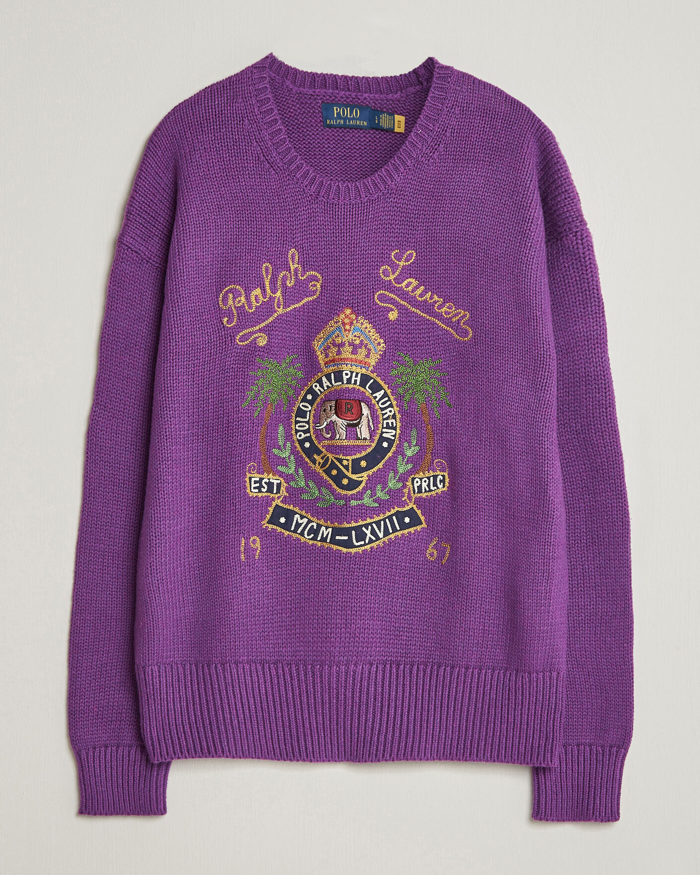 Heren | Truien | Polo Ralph Lauren | Cotton Logo Sweater Purple Heahter