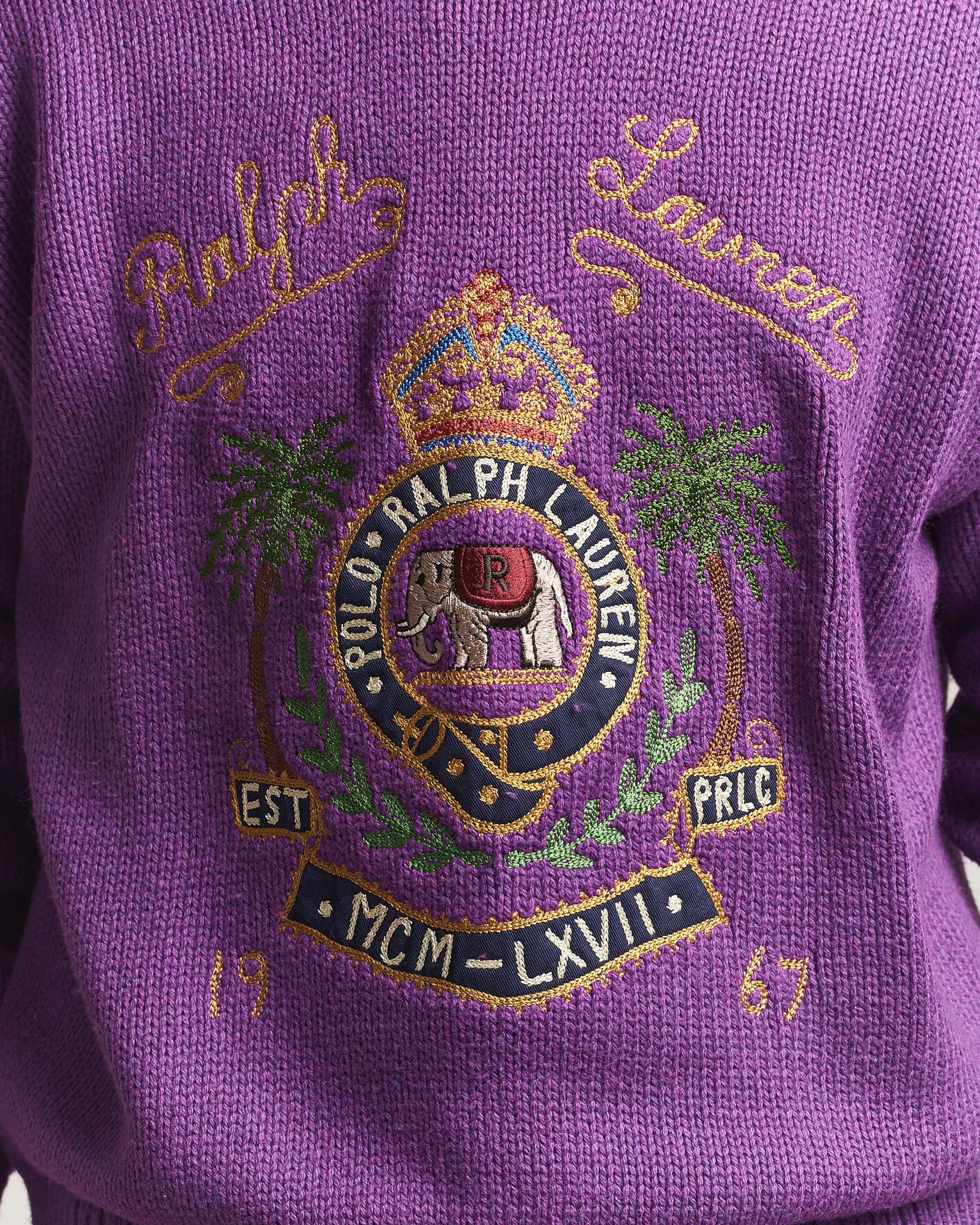 Heren | Truien | Polo Ralph Lauren | Cotton Logo Sweater Purple Heahter
