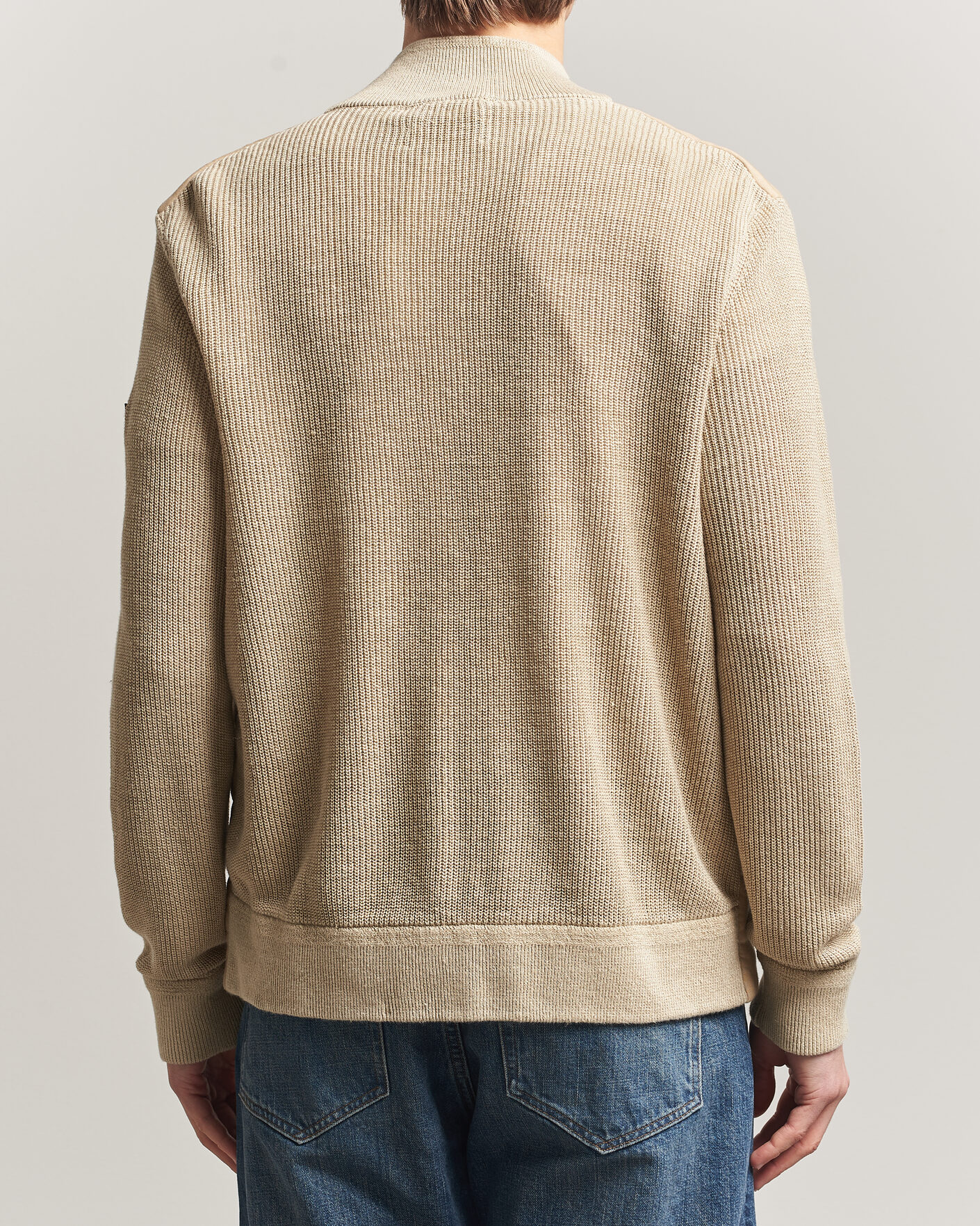 Heren | Truien | Polo Ralph Lauren | Linen Full Zip Sweater Coastal Beige