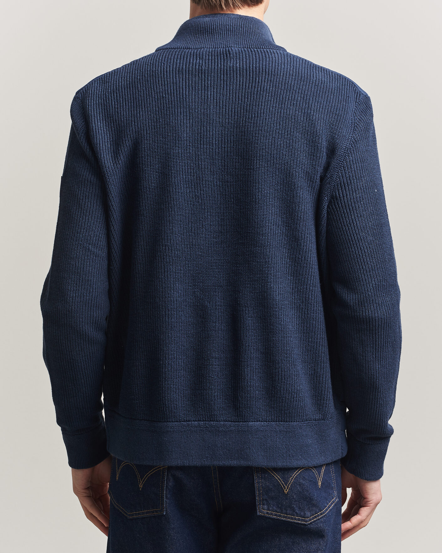 Heren | Truien | Polo Ralph Lauren | Linen Full Zip Sweater Navy