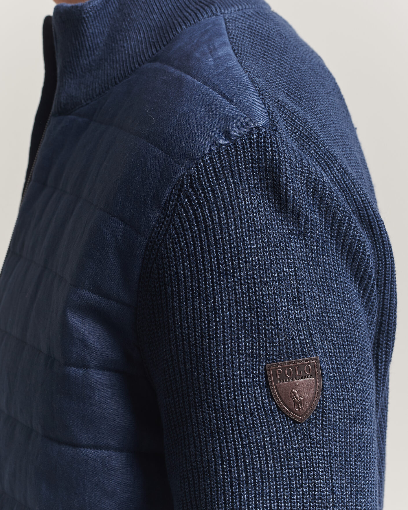 Heren | Truien | Polo Ralph Lauren | Linen Full Zip Sweater Navy