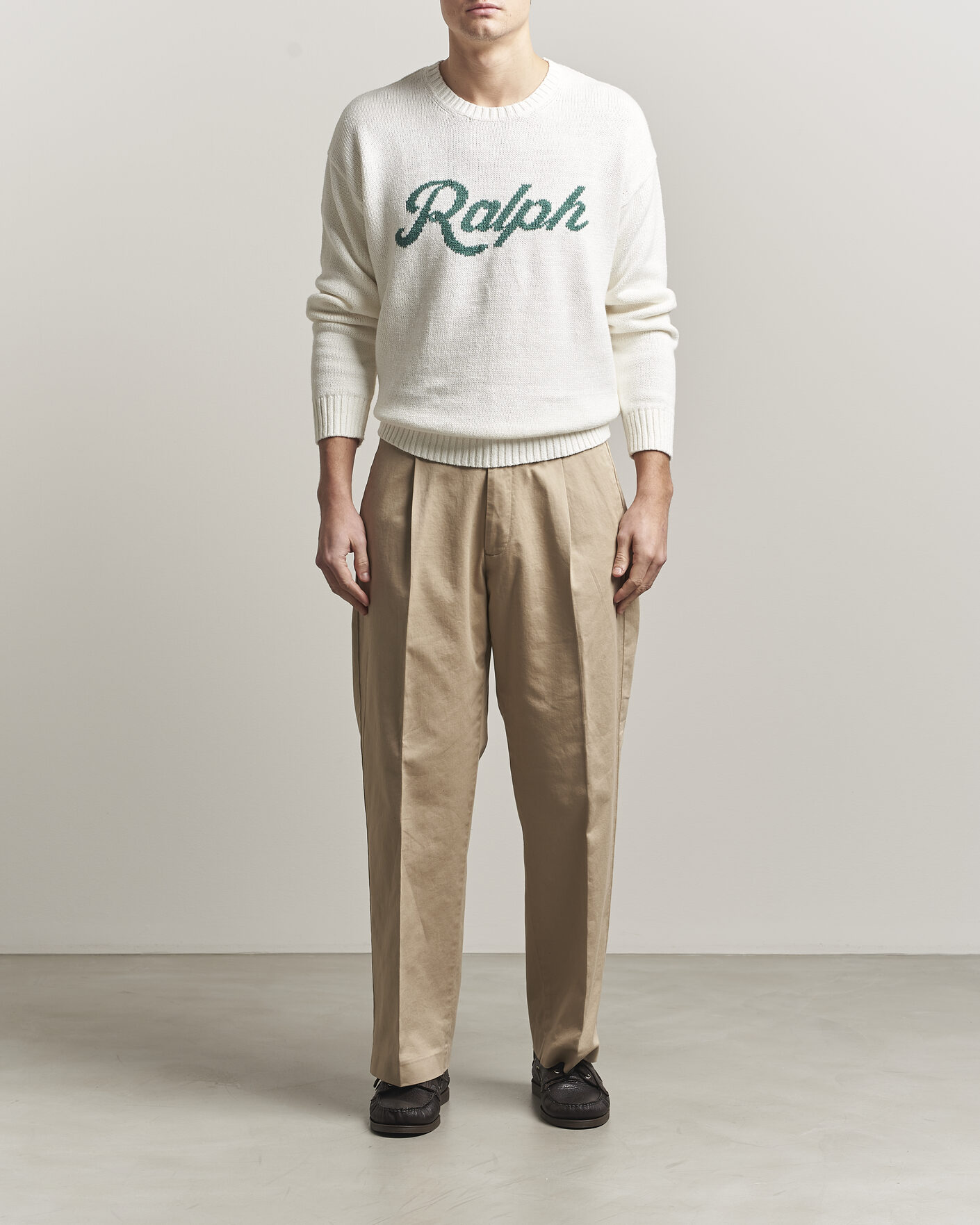 Heren | Truien | Polo Ralph Lauren | Linen Blend Sweater Deckwash White