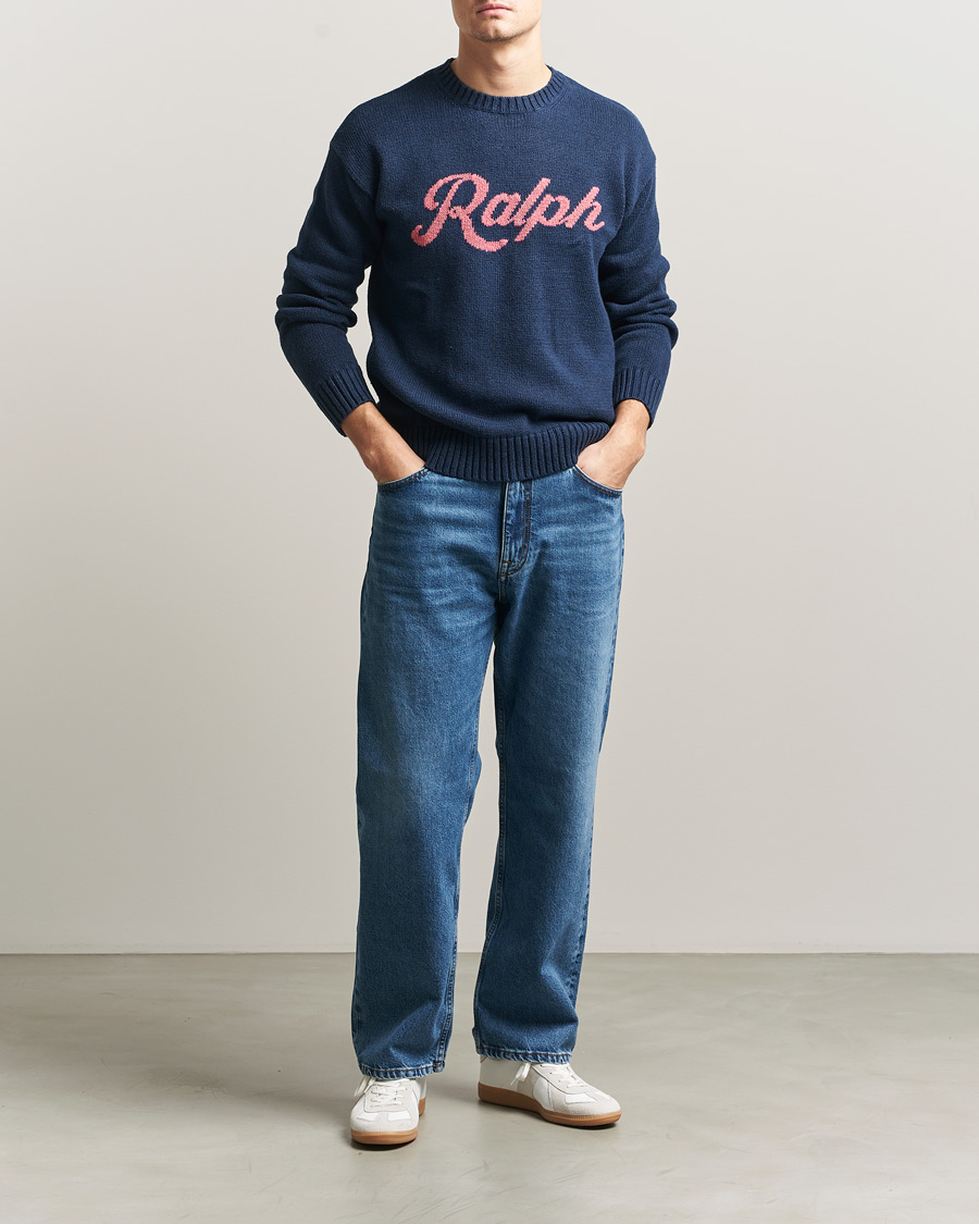 Heren | Truien | Polo Ralph Lauren | Linen Blend Sweater Dark Cobalt