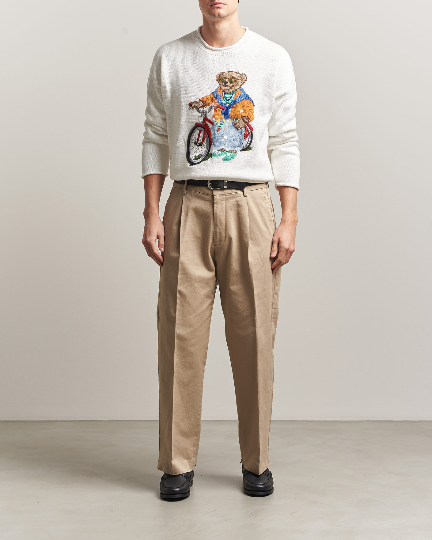 Heren | Truien | Polo Ralph Lauren | Cotton Bear Sweater Deckwash White