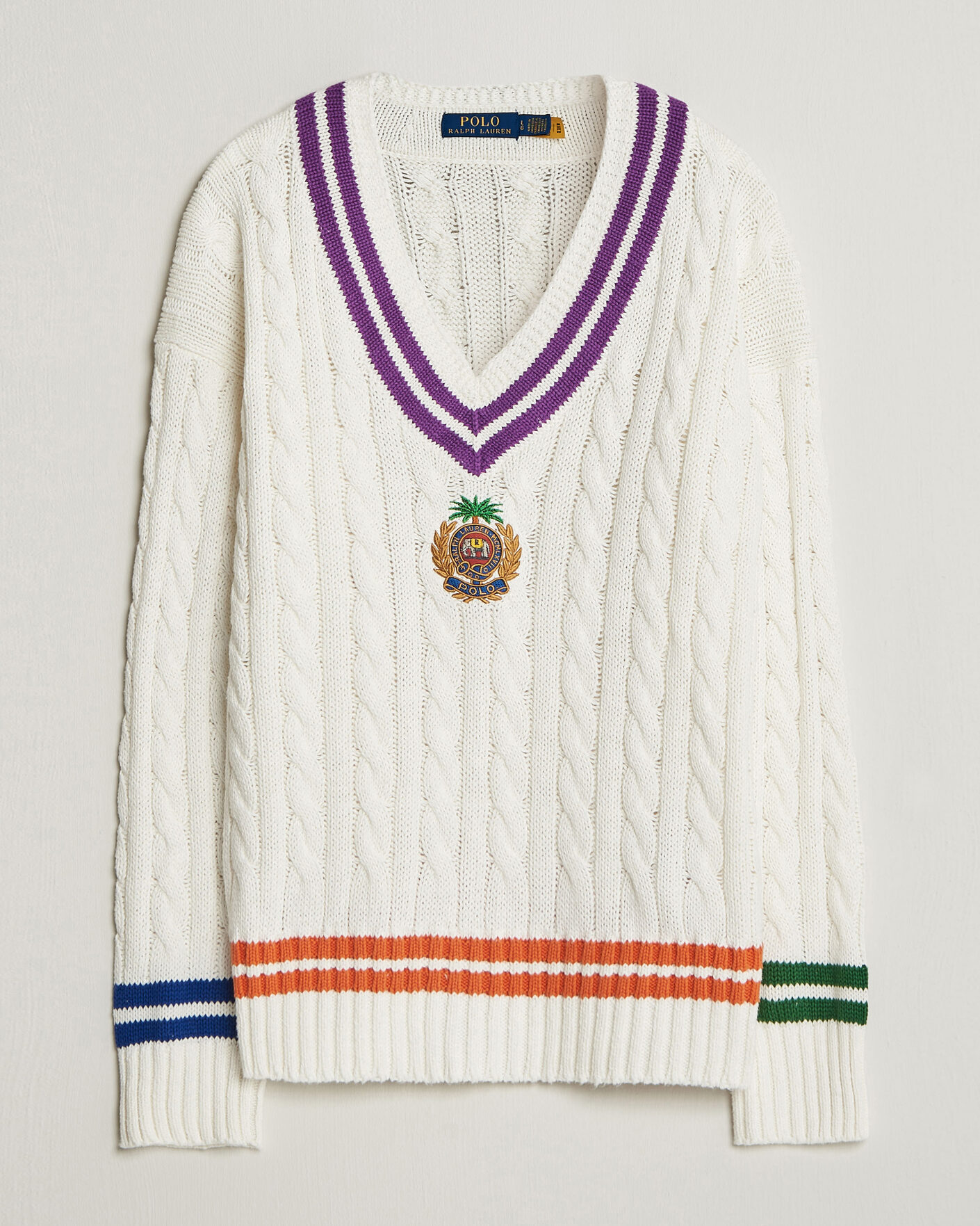 Heren | Truien | Polo Ralph Lauren | Cotton Linen Blend Sweater Cream Combo