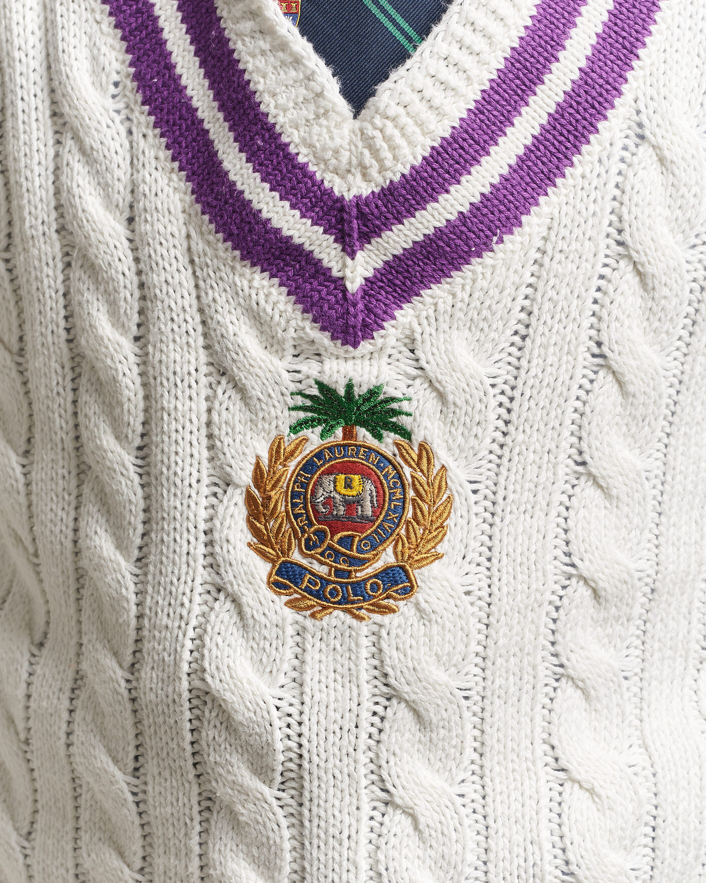 Heren | Truien | Polo Ralph Lauren | Cotton Linen Blend Sweater Cream Combo