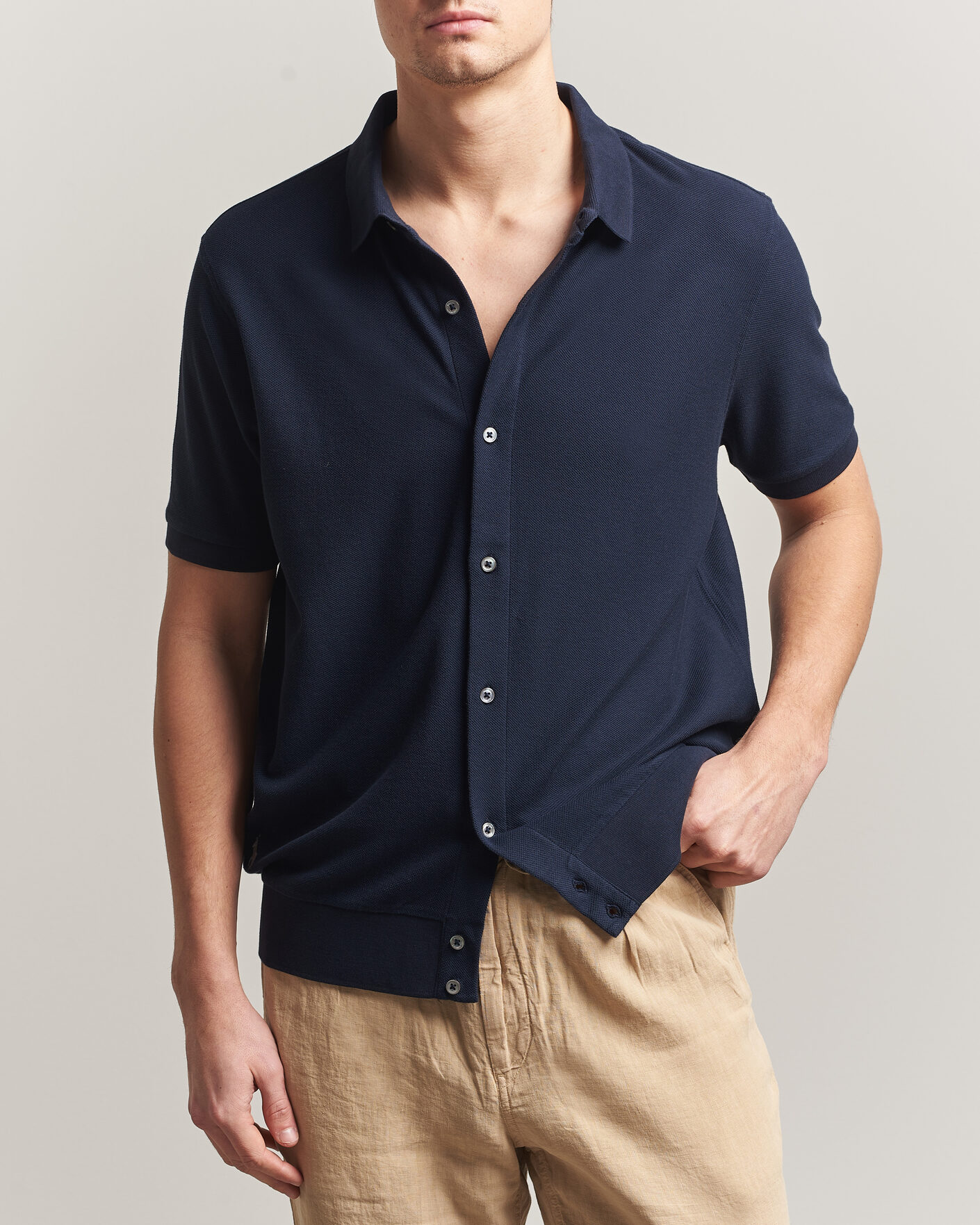 Heren | Polo's | Polo Ralph Lauren | Cotton Knitted Polo Aviator Navy