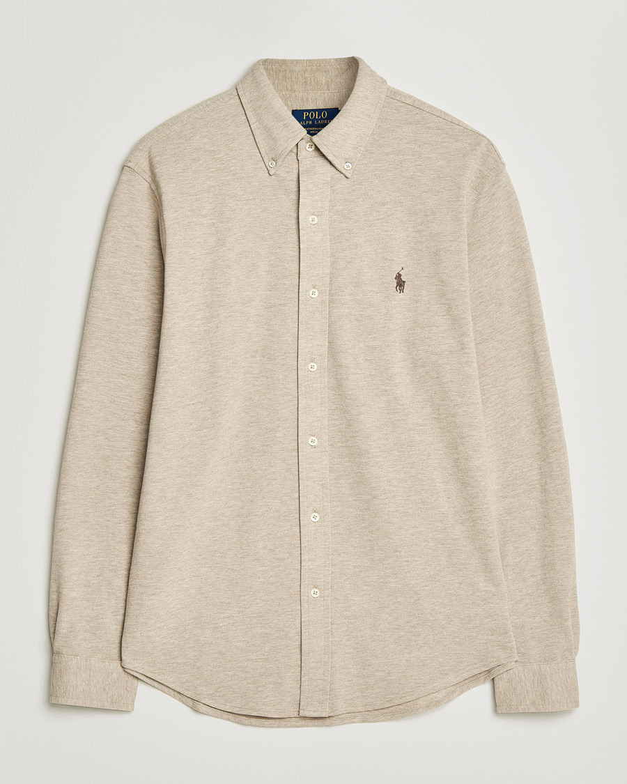 Heren | Overhemden | Polo Ralph Lauren | Featherweight Mesh Shirt Tuscan Beige