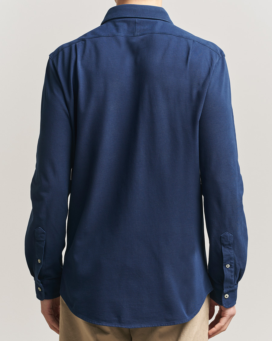 Heren | Overhemden | Polo Ralph Lauren | Featherweight Knitted Shirt Dark Cobalt