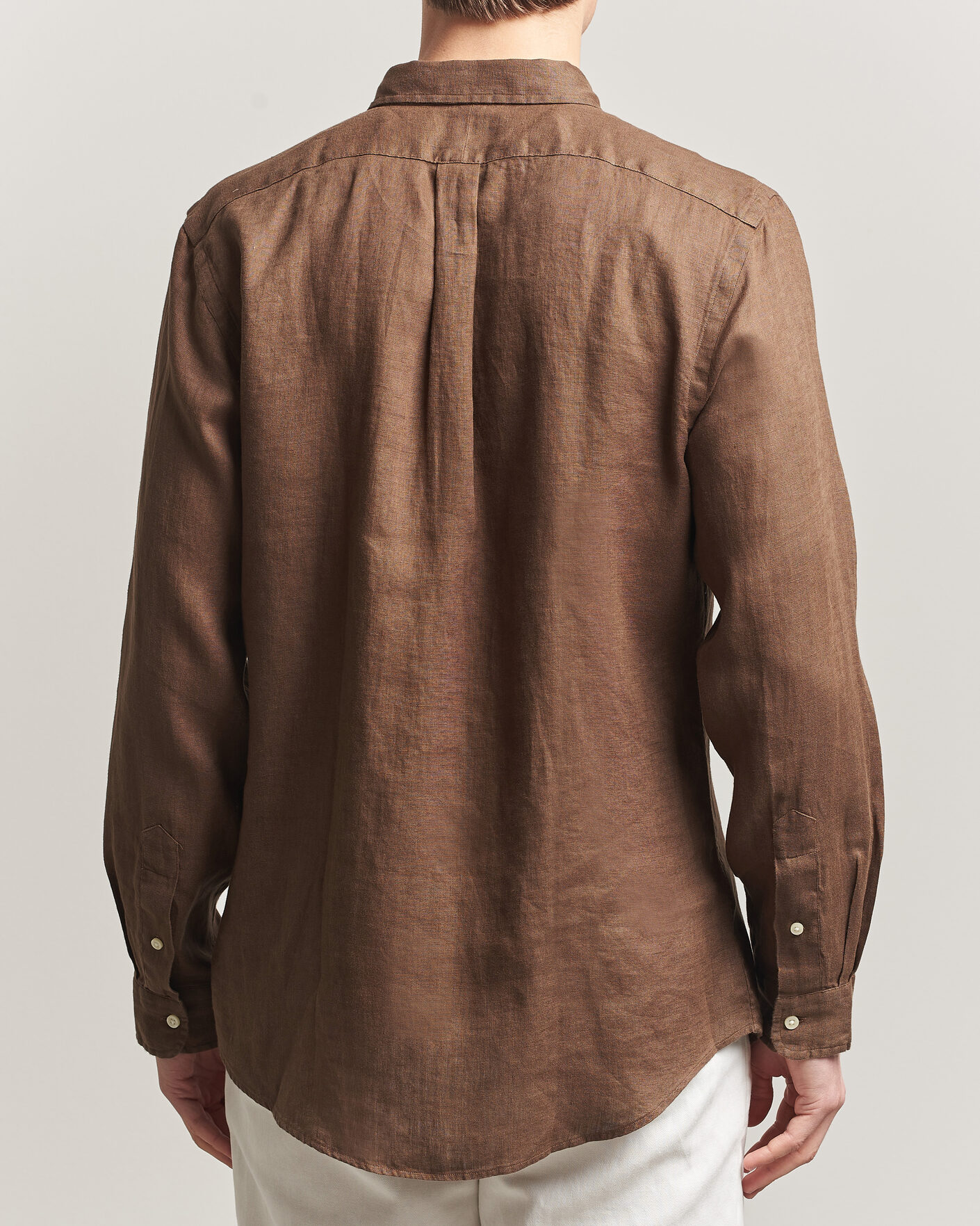 Heren | Overhemden | Polo Ralph Lauren | Slim Fit Linen Shirt Chestnut