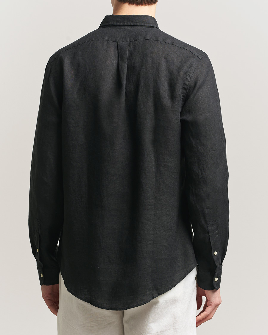 Heren | Overhemden | Polo Ralph Lauren | Slim Fit Linen Shirt Polo Black