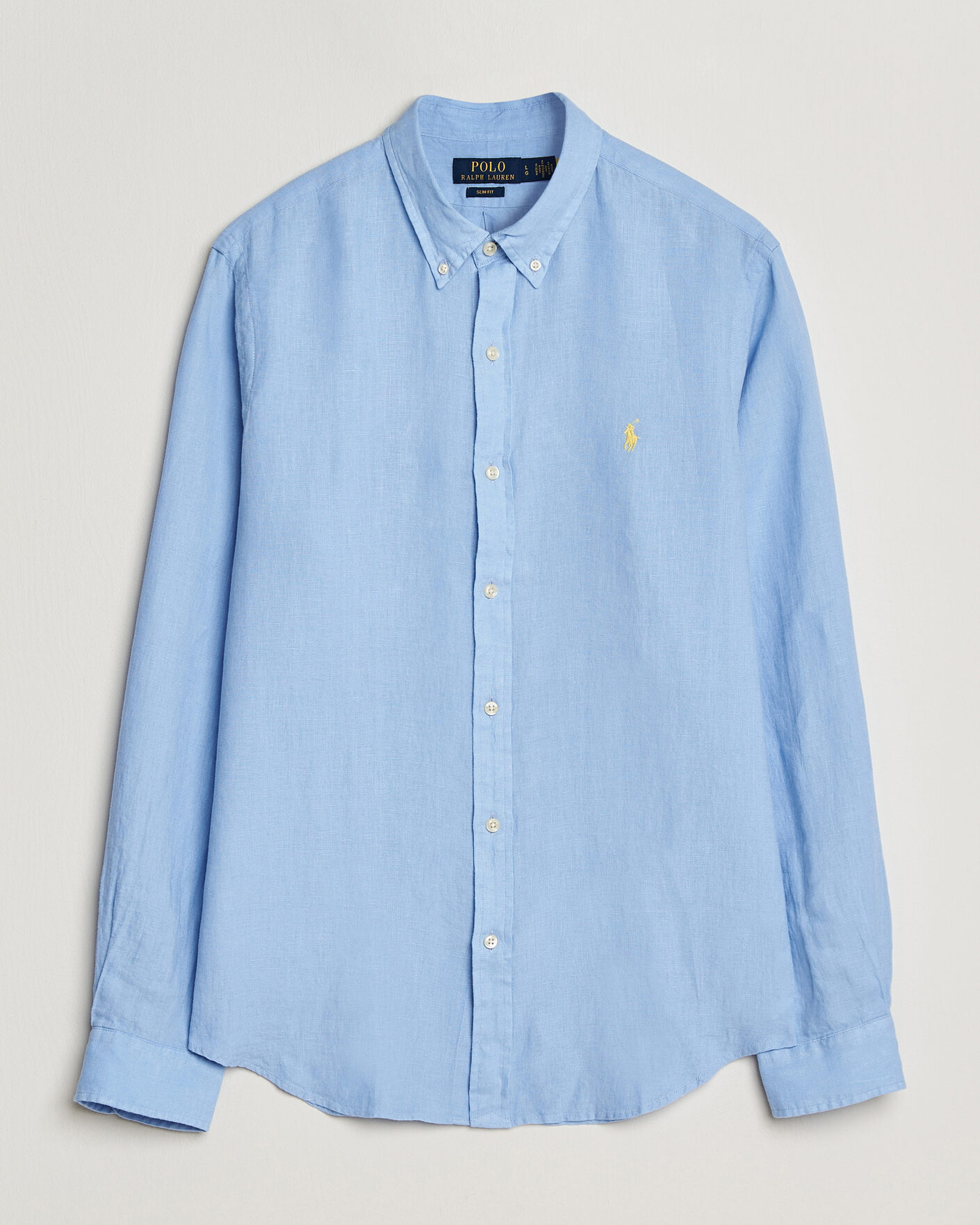 Heren | Overhemden | Polo Ralph Lauren | Slim Fit Linen Shirt Austin Blue