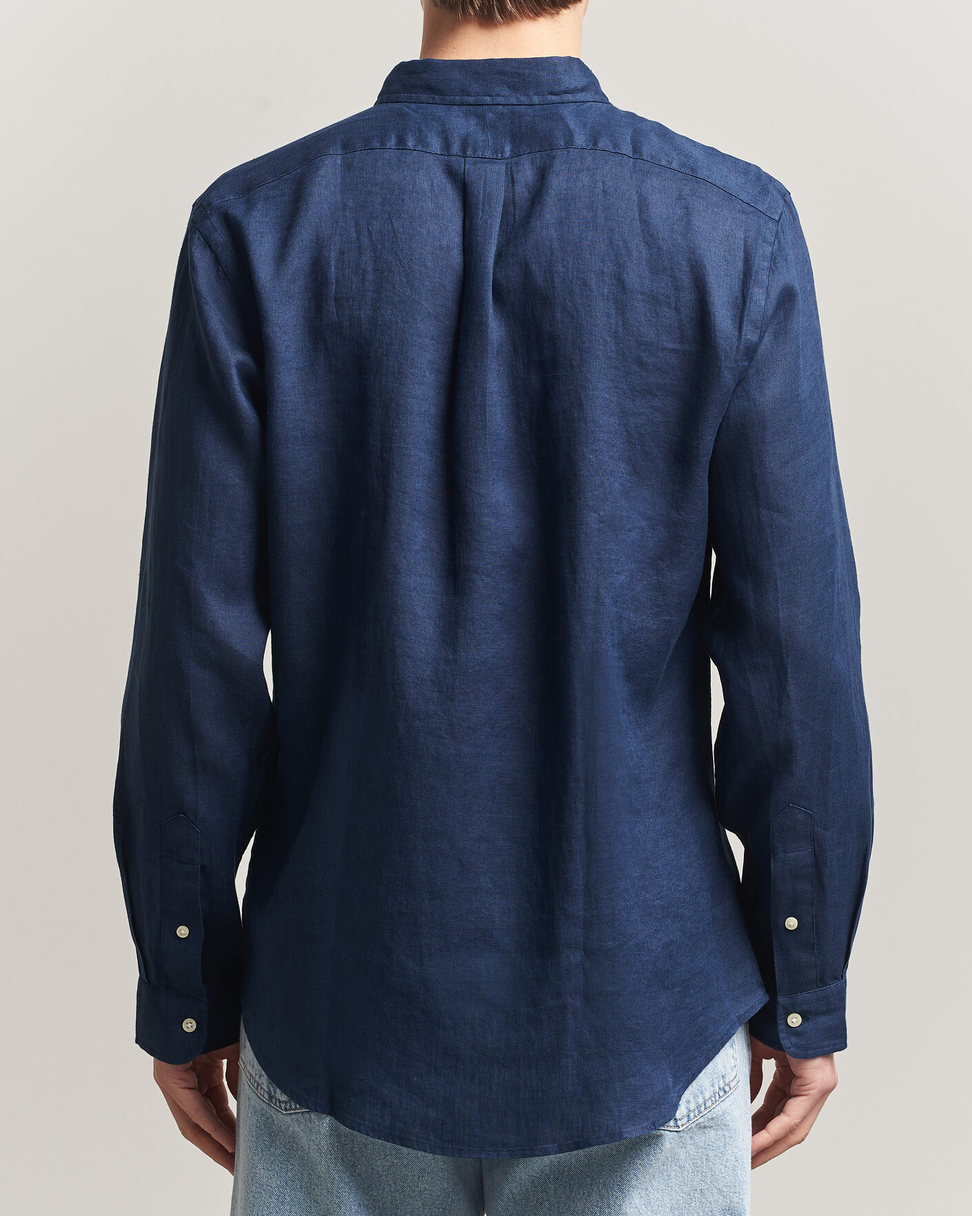 Heren | Overhemden | Polo Ralph Lauren | Slim Fit Linen Shirt Newport Navy