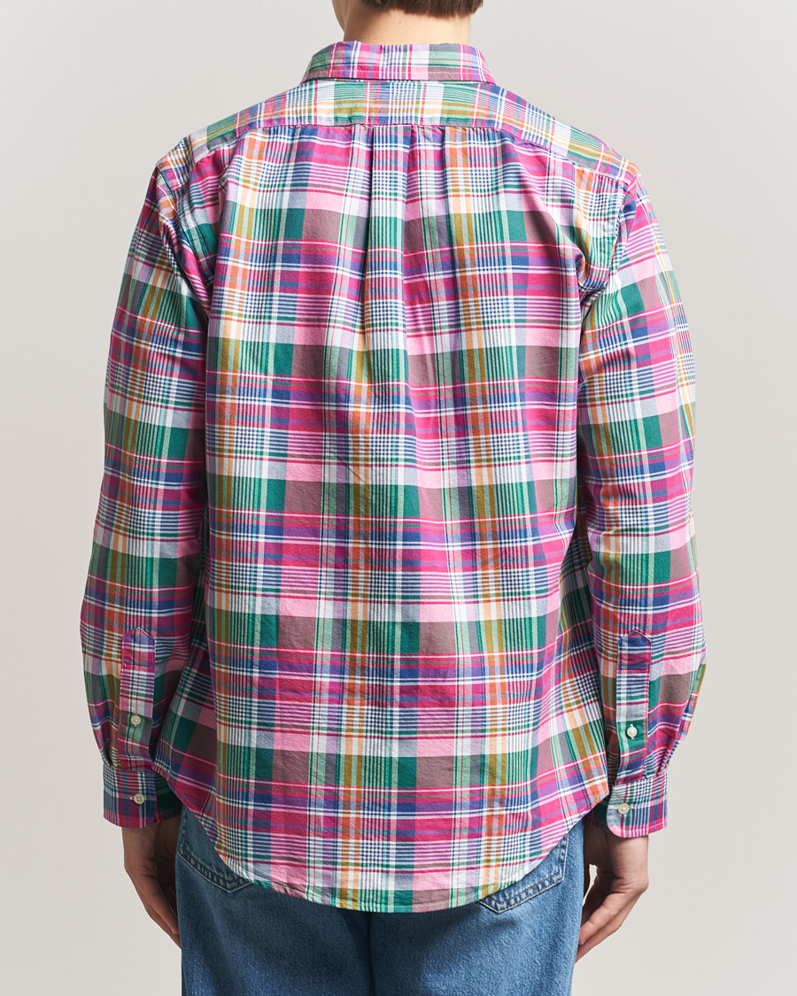 Heren | Overhemden | Polo Ralph Lauren | Custom Fit Checked Oxford Shirt Pink/Blue Multi