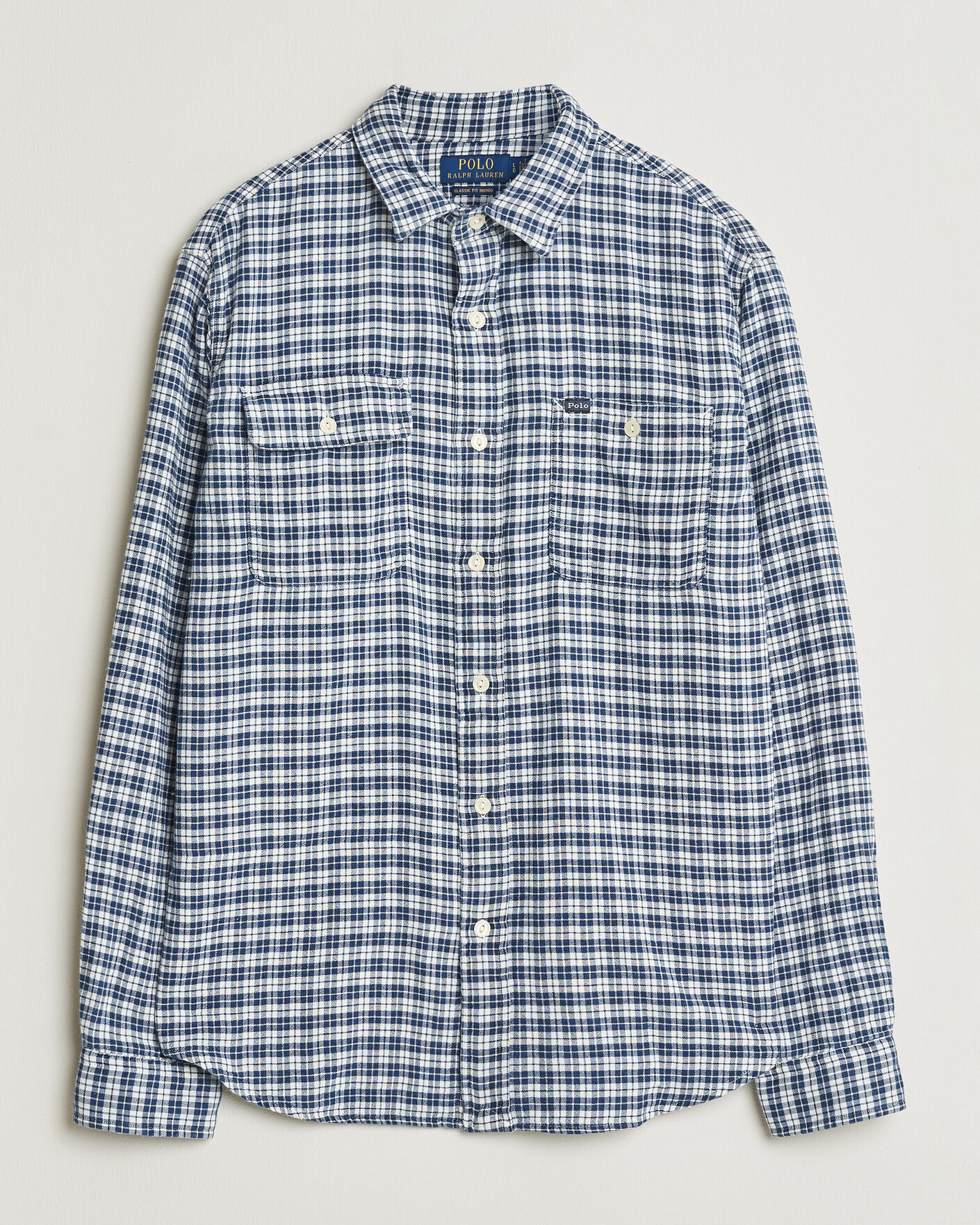 Heren | Overhemden | Polo Ralph Lauren | Double Faced Oxford Shirt Dark Indigo Cream