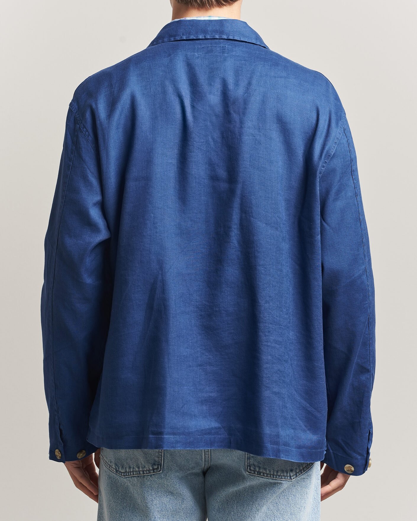 Heren | Overhemden | Polo Ralph Lauren | Stretch Linen Overshirt Annapolis Blue