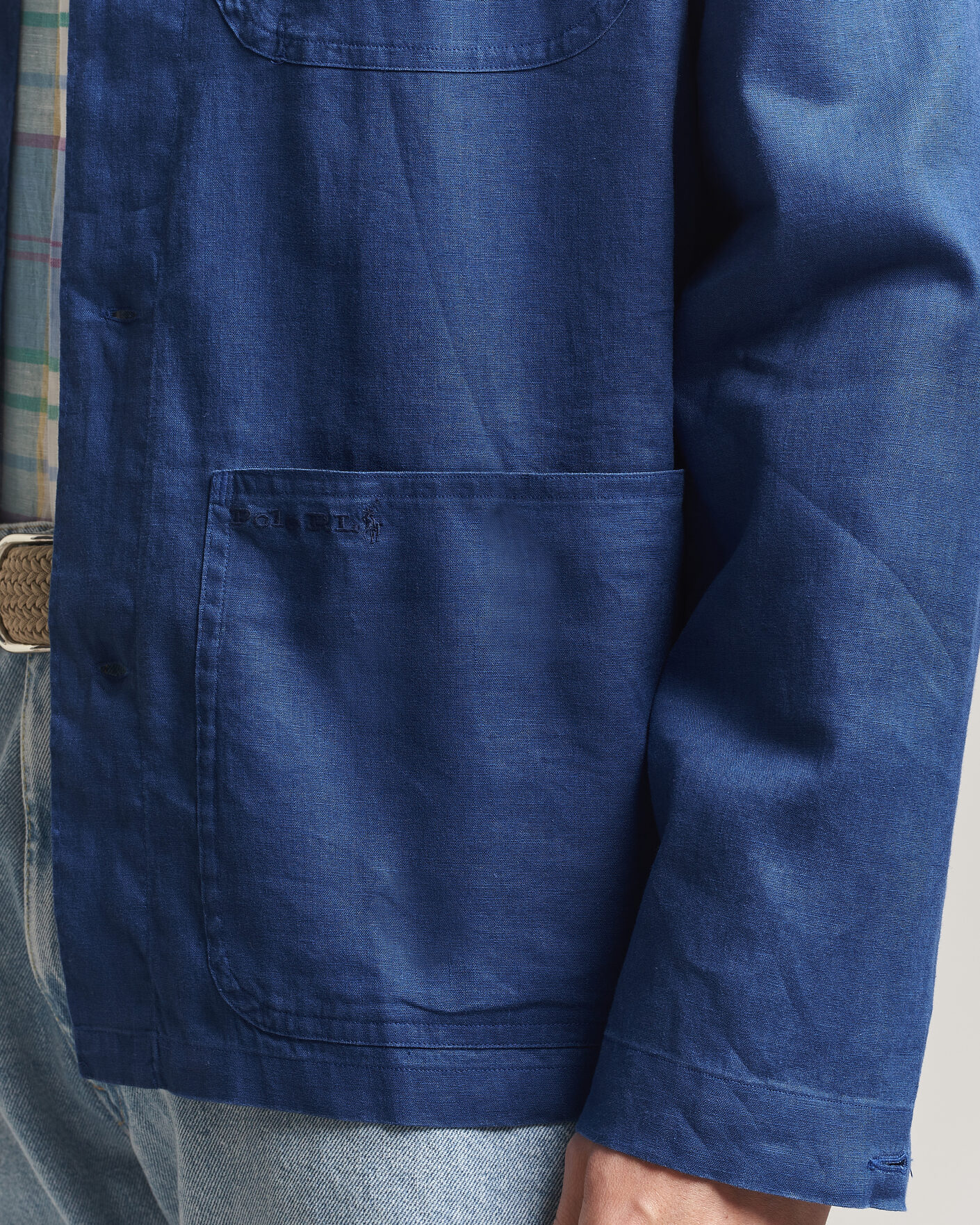 Heren | Overhemden | Polo Ralph Lauren | Stretch Linen Overshirt Annapolis Blue