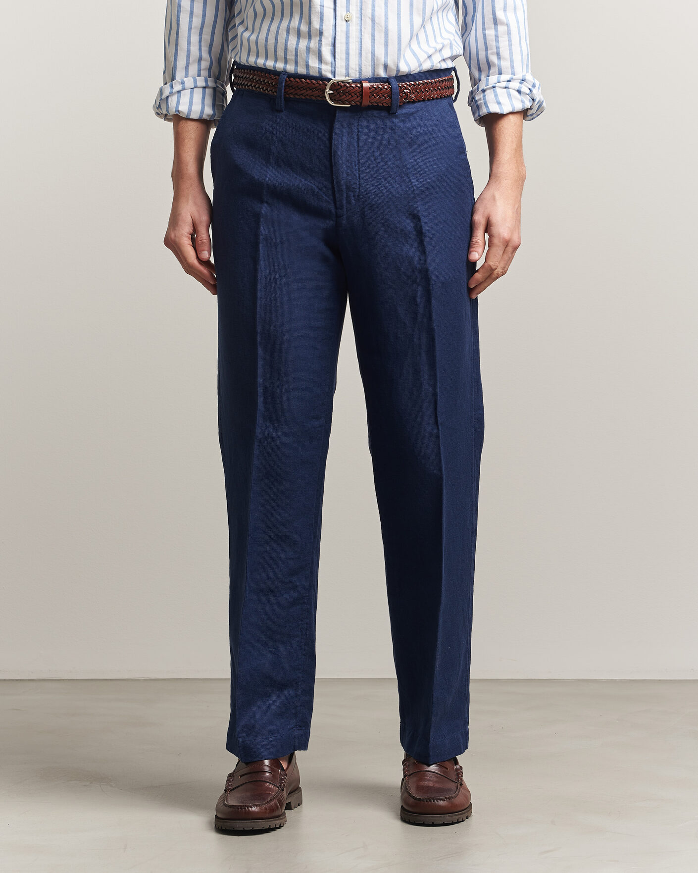 Heren | Broeken | Polo Ralph Lauren | Cotton Linen Pants Newport Navy