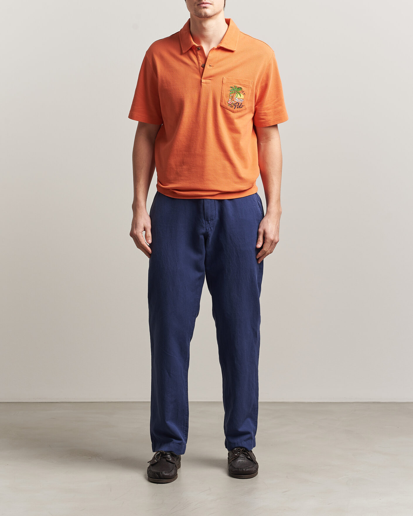 Heren | Broeken | Polo Ralph Lauren | Linen Cotton Pants New Classic Navy