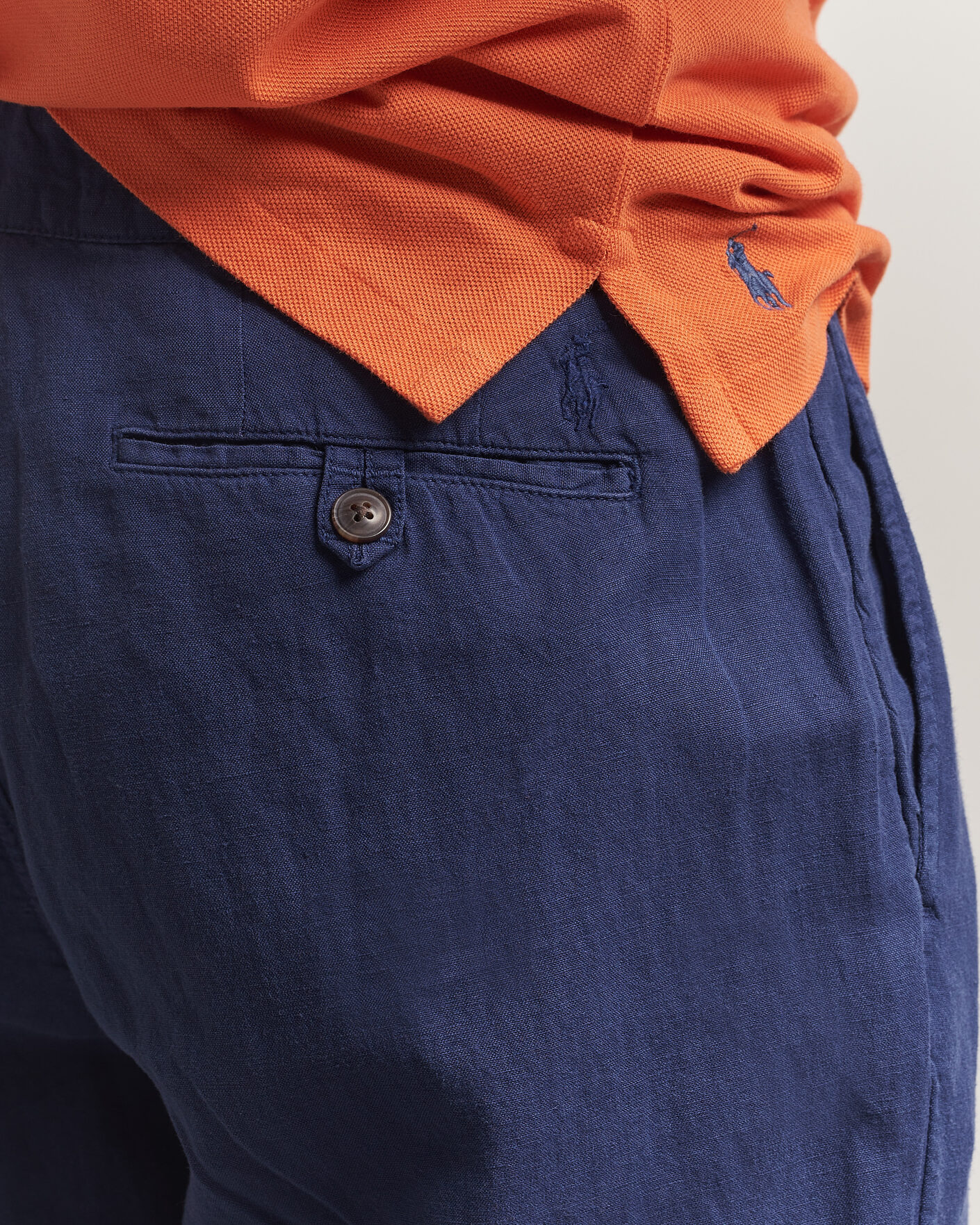 Heren | Broeken | Polo Ralph Lauren | Linen Cotton Pants New Classic Navy